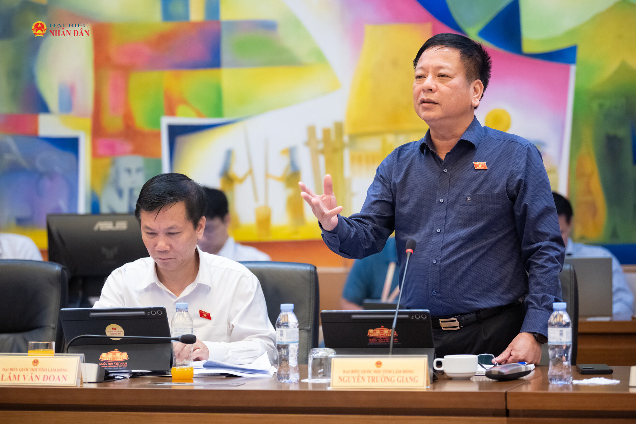 ĐBQH Nguyễn Trường Giang (Tỉnh Lâm Đồng) phát biểu thảo luận. Ảnh: Phạm Thắng