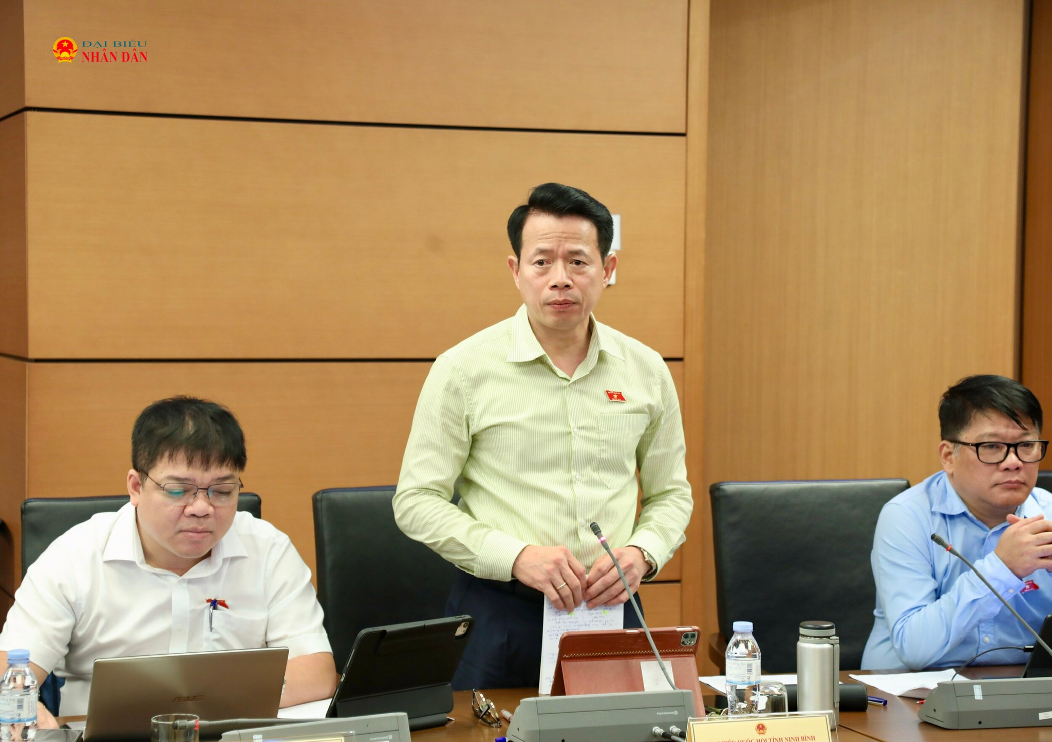 ĐBQH Nguyễn Hải Dũng (Ninh Bình) phát biểu ảnh: Trọng Hiếu