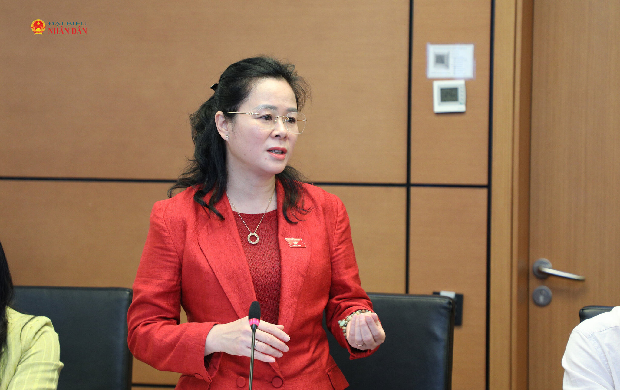 ĐBQH Lê Thị Hoài Chung (Nghệ An) phát biểu