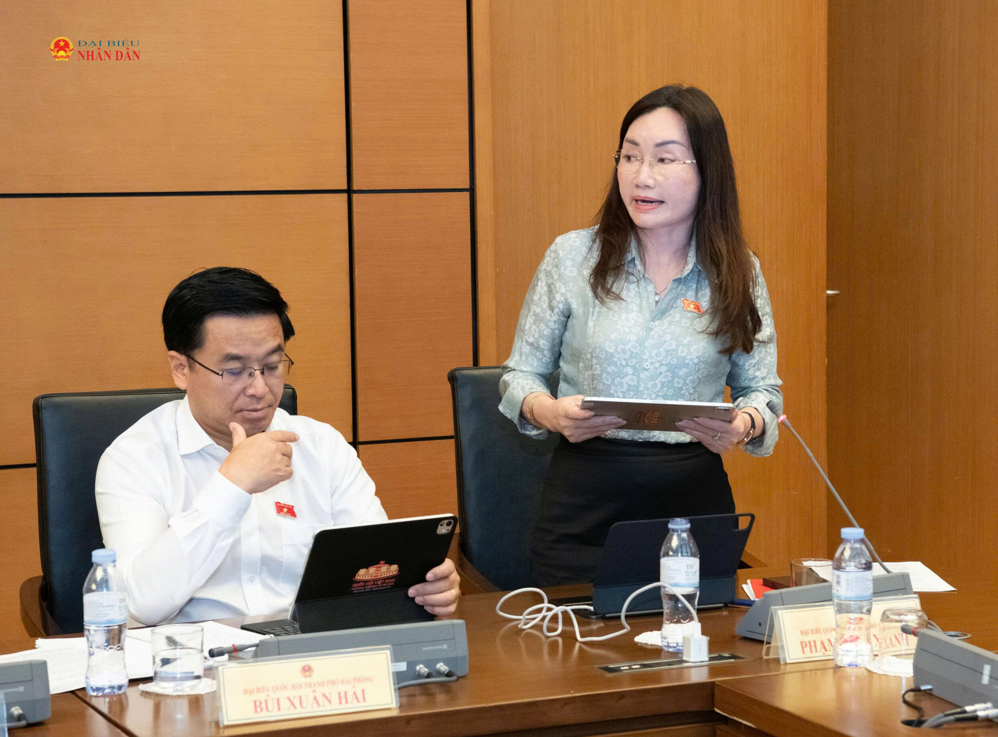 ĐBQH Phạm Thu Xanh (TP. Hải Phòng) phát biểu