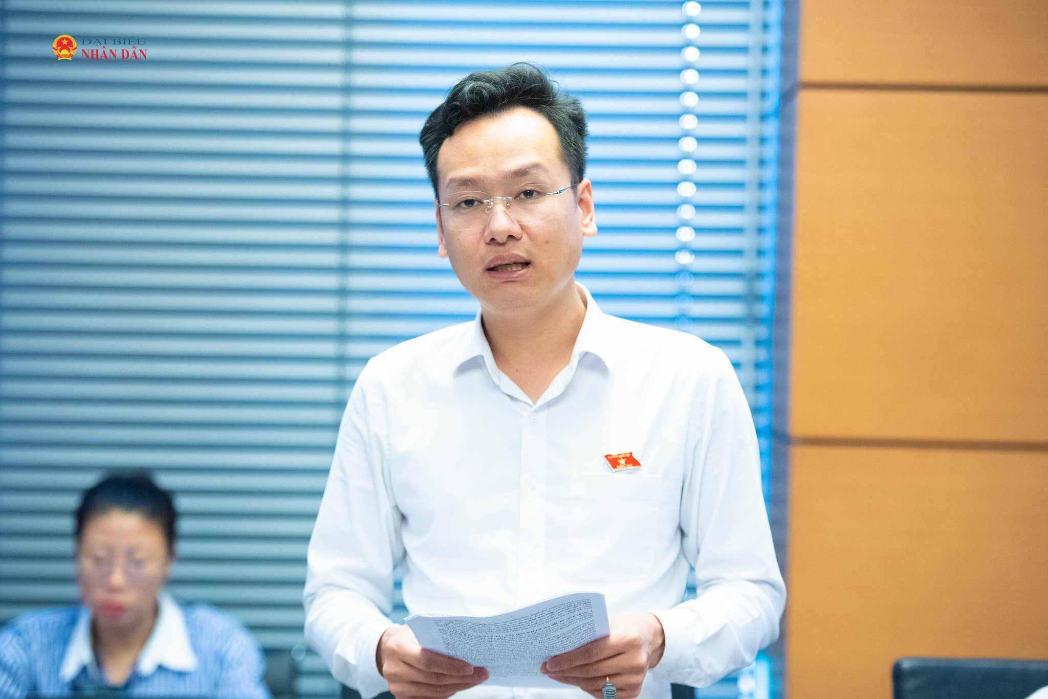 ĐBQH Chu Lương Trí (TP. Quảng Ninh). Ảnh Xuân Quý (2)