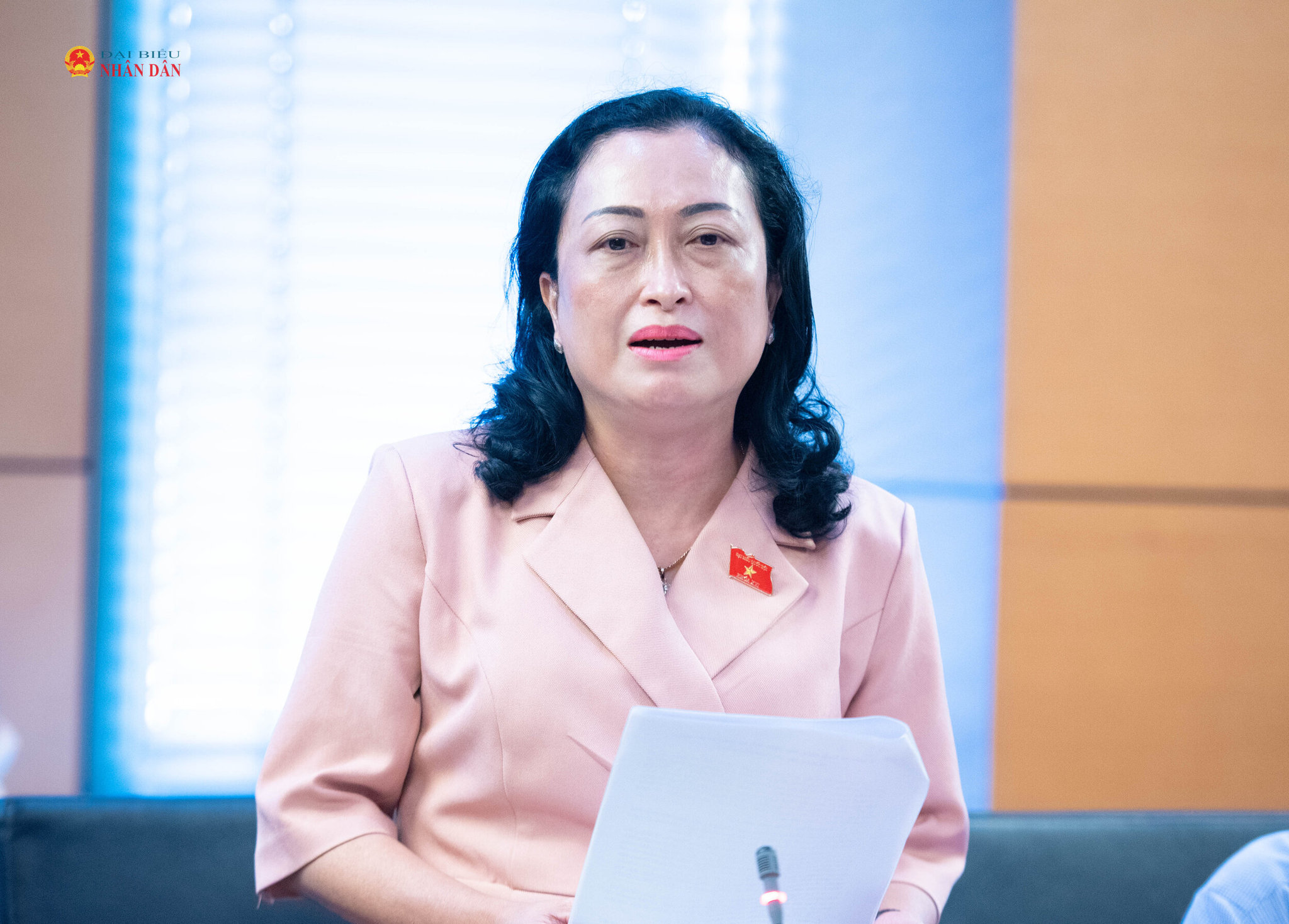 ĐBQH Trần Thị Hoa Ry (Cà Mau). Ảnh Xuân Quý