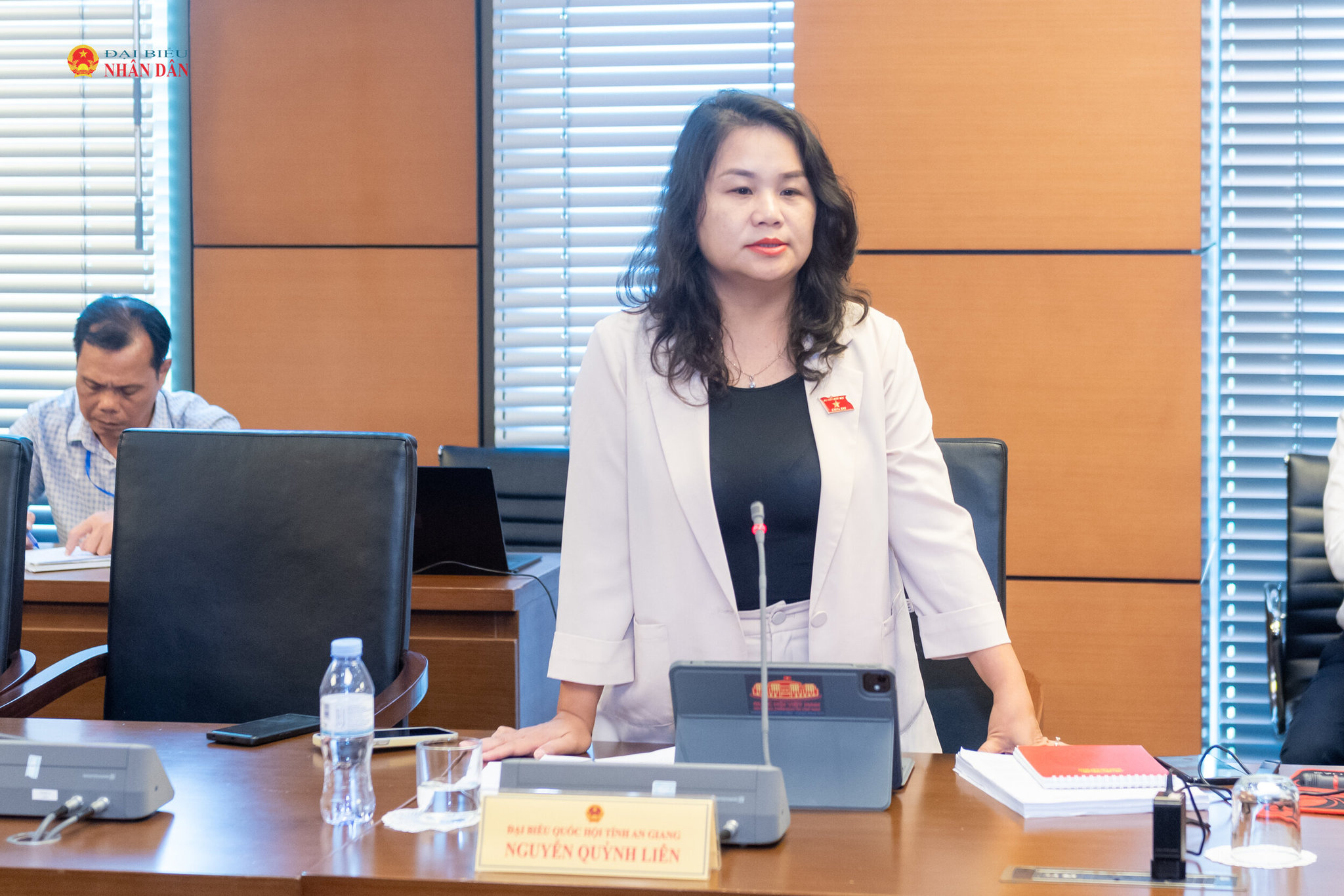 ĐBQH Nguyễn Quỳnh Liên (An Giang) phát biểu