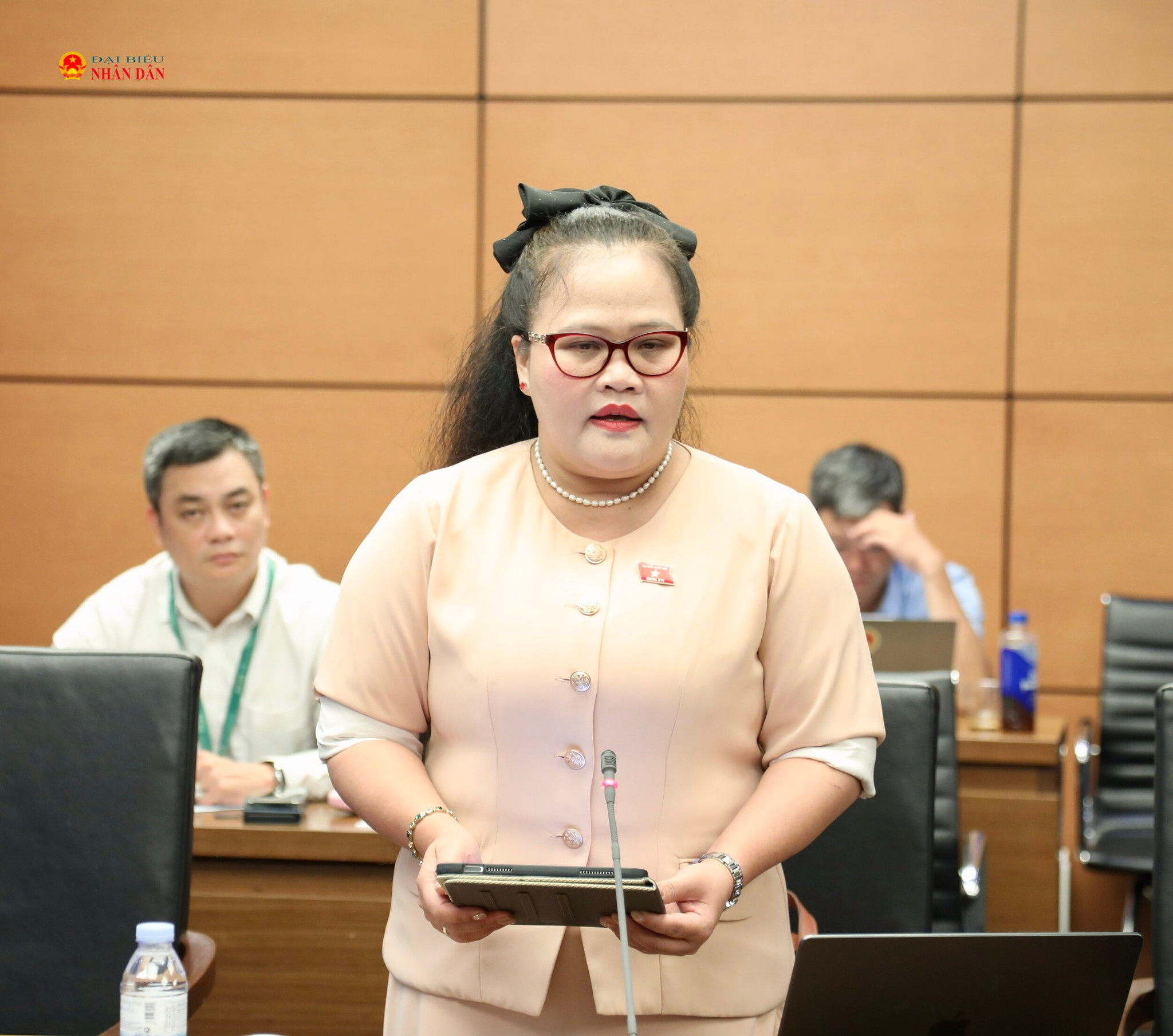 ĐBQH Nguyễn Thị Sửu (thành phố Huế) phát biểu ảnh: Trọng Hiếu