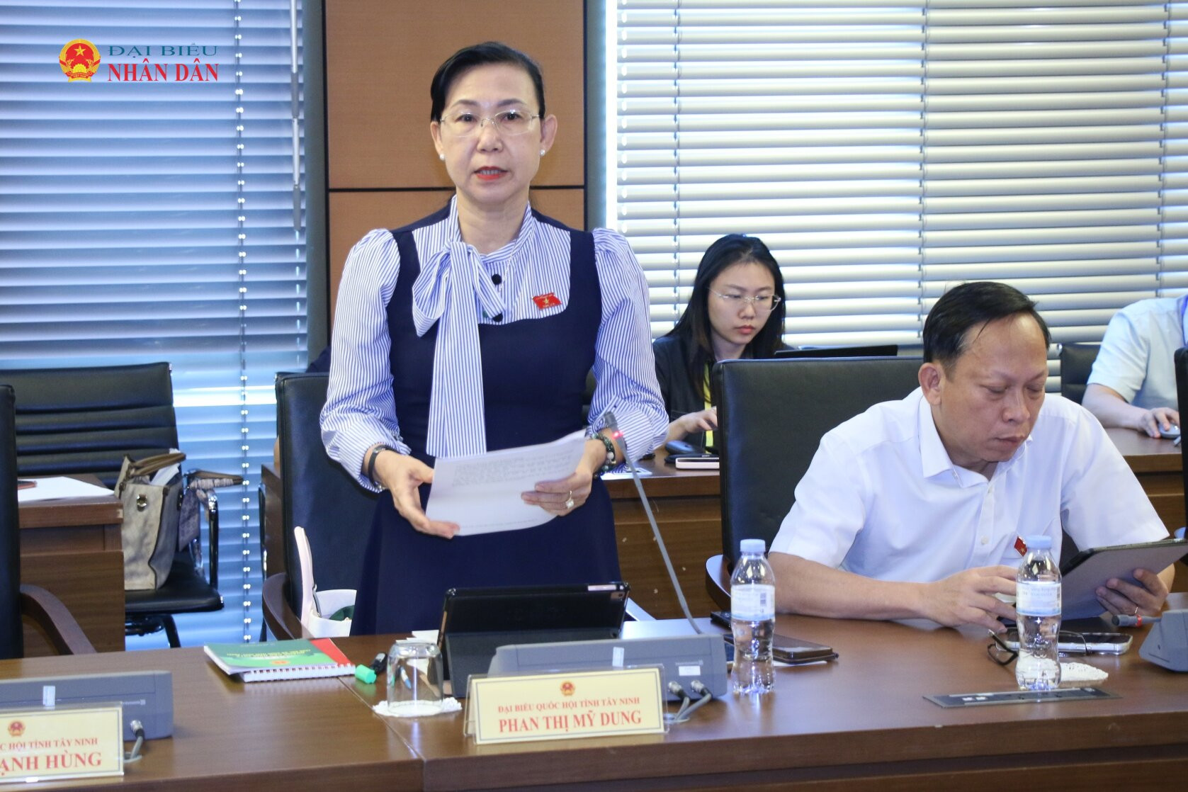 ĐBQH Phan Thị Mỹ Dung (Tây Ninh) phát biểu. Ảnh: Đắc Trường