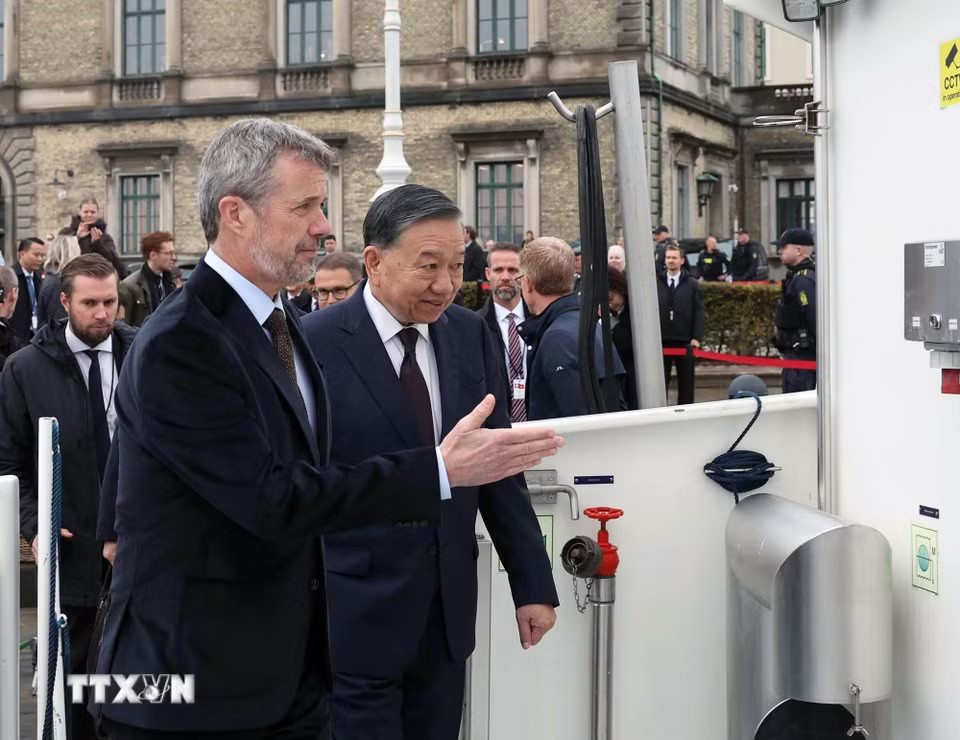 Nhà Vua Đan Mạch Frederik X mời Tổng Bí thư, Chủ tịch nước Tô Lâm lêm tàu ra thăm đảo nhân tạo Lynetteholm