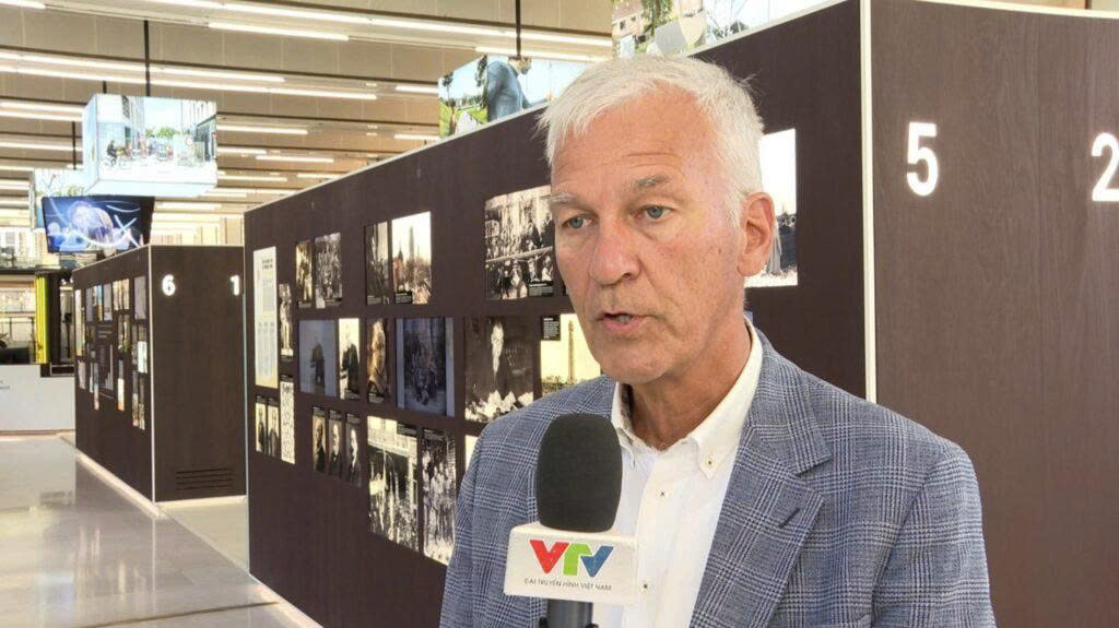 Ông Andries Gryffroy, Phó Chủ tịch thứ nhất Thượng viện Bỉ, phát biểu về hợp tác Bỉ - Việt Nam