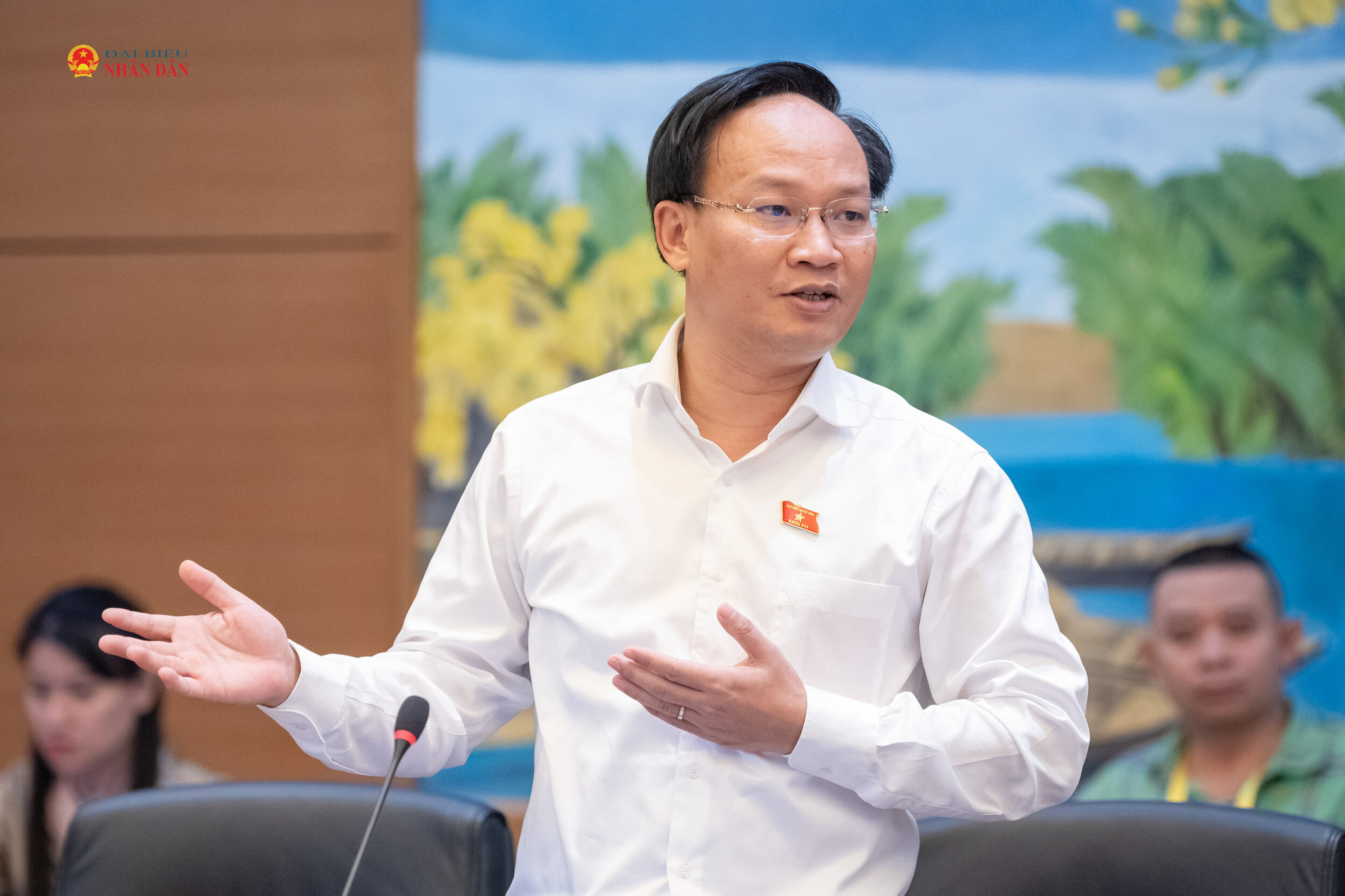 ĐBQH Phạm Văn Thịnh (TP. Bắc Ninh) phát biểu thảo luận. Ảnh: Phạm Thắng