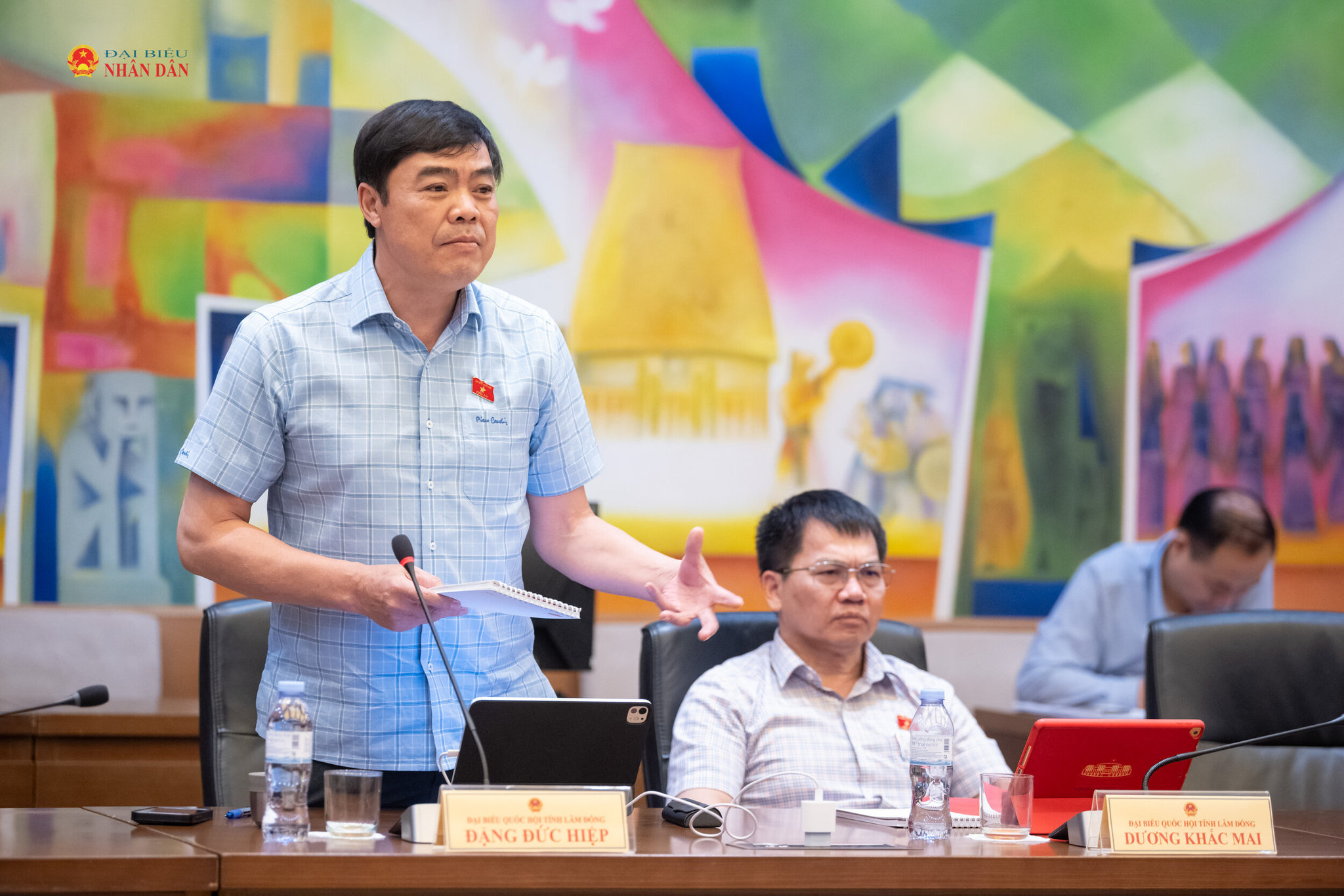 ĐBQH Đặng Đức Hiệp (Tỉnh Lâm Đồng) phát biểu thảo luận. Ảnh: Phạm Thắng