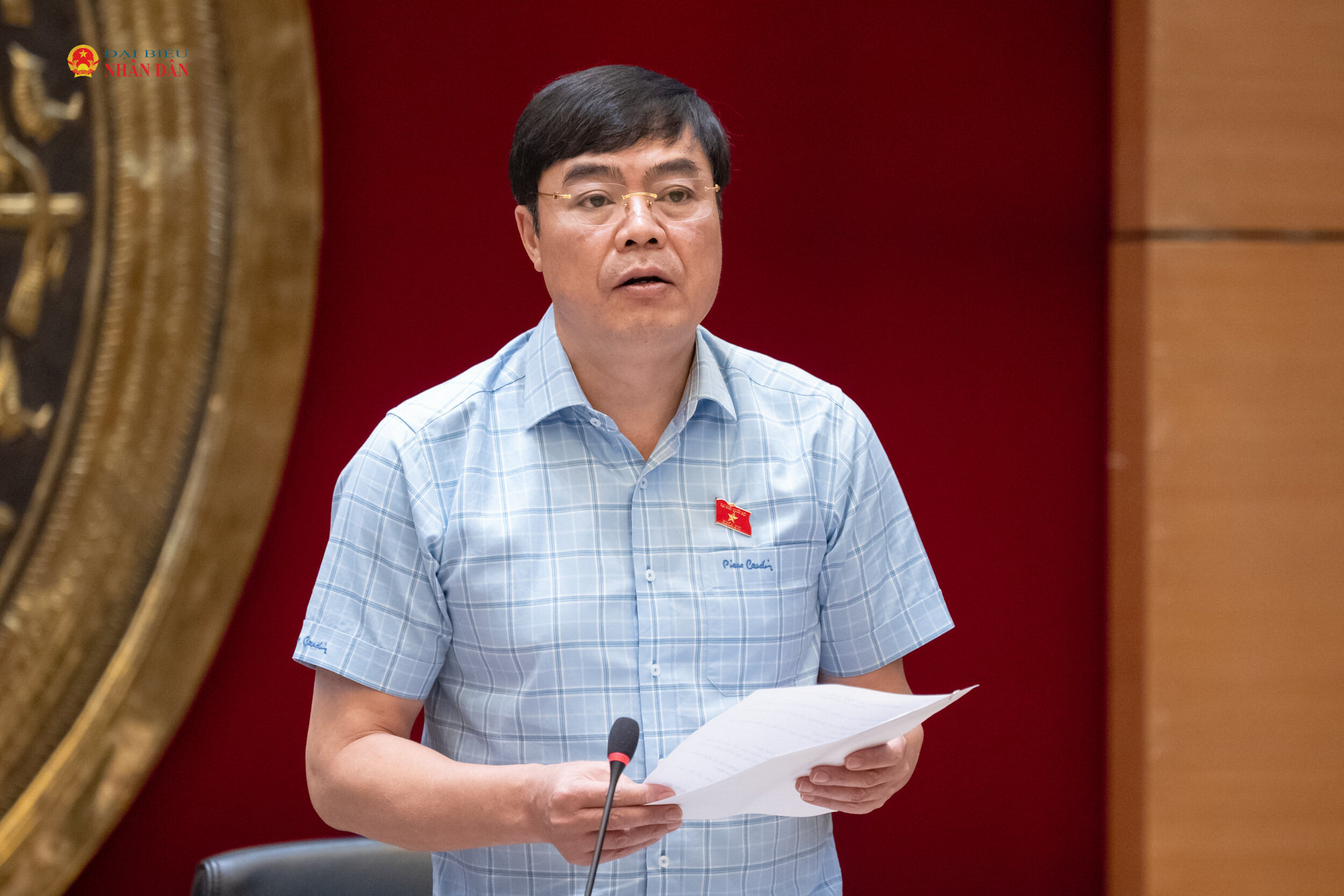 ĐBQH Đặng Đức Hiệp (Lâm Đồng) phát biểu. Ảnh: Phạm Thắng