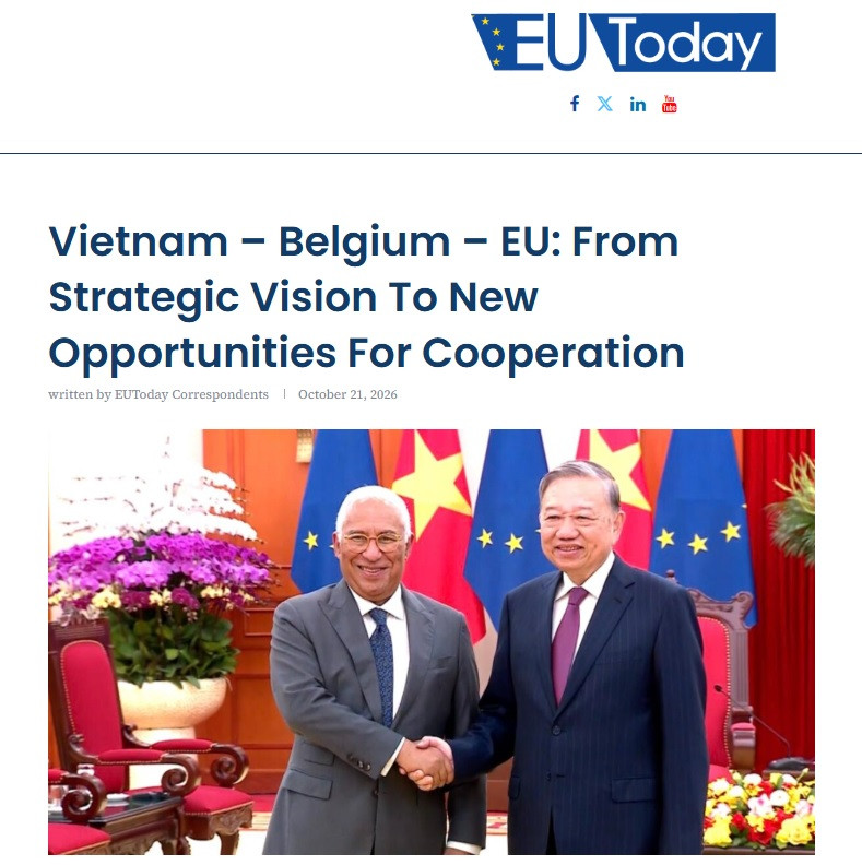 Bài báo trên EU Today