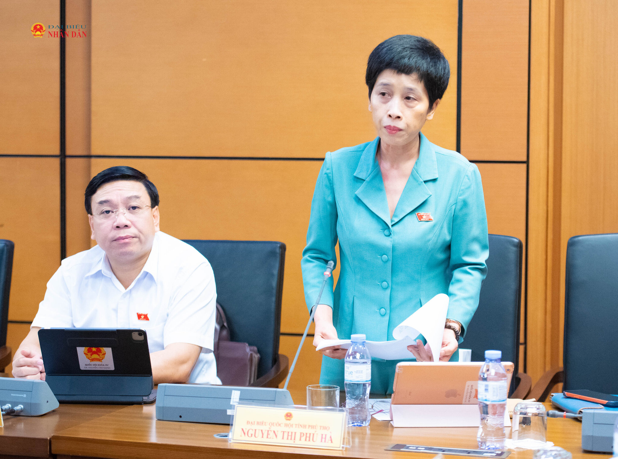 ĐBQH Nguyễn Thị Phú Hà (Phú Thọ). Ảnh Xuân Quý