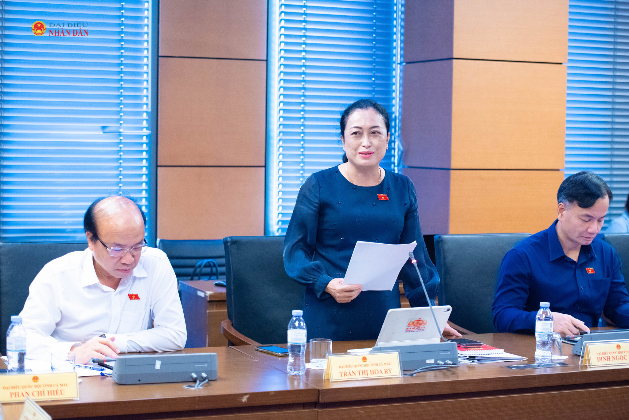 ĐBQH Trần Thị Hoa Ry (Cà Mau). Ảnh Xuân Quý