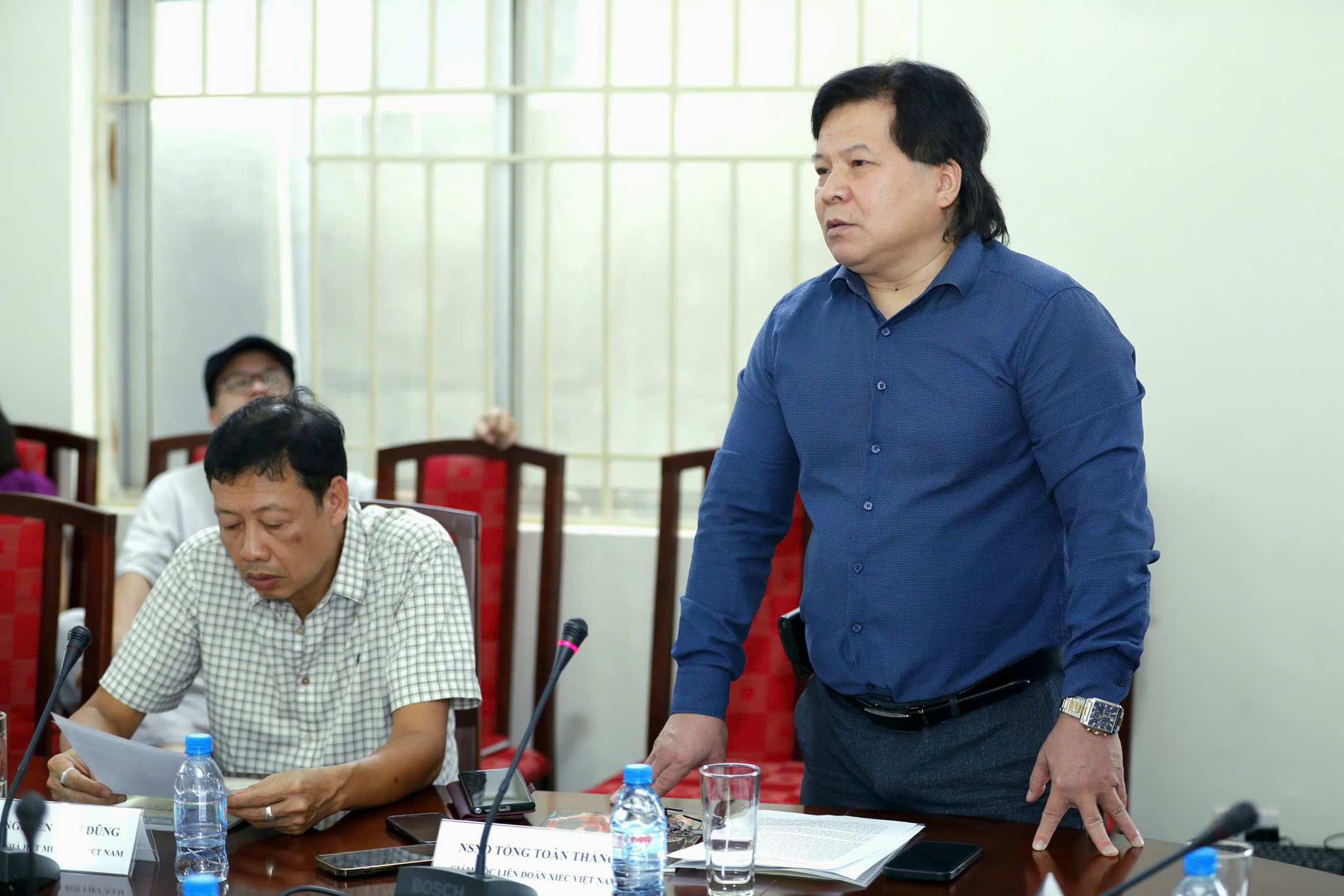 Giám đốc Liên đoàn Xiếc Việt Nam, NSND Tống Toàn Thắng chia sẻ tại tọa đàm