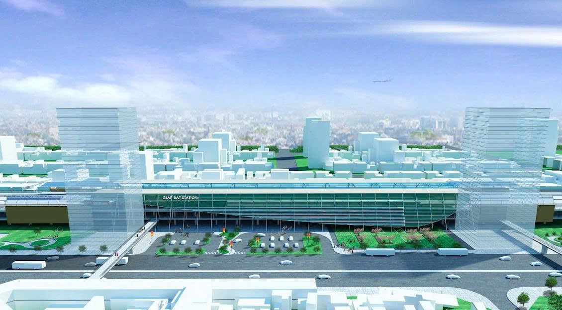Phối cảnh một nhà ga ĐSĐT