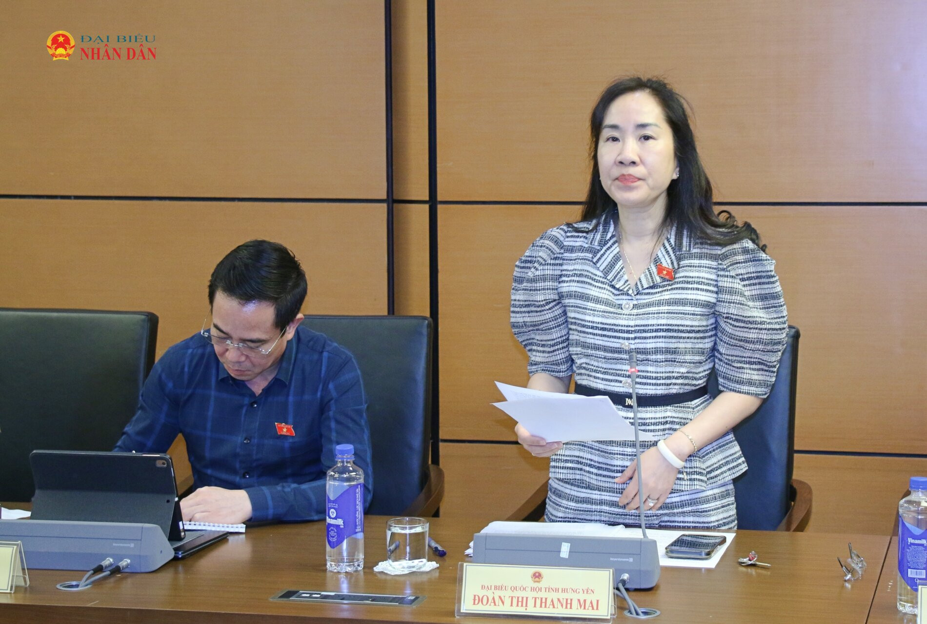 ĐBQH Đoàn Thị Thanh Mai (Hưng Yên) phát biểu