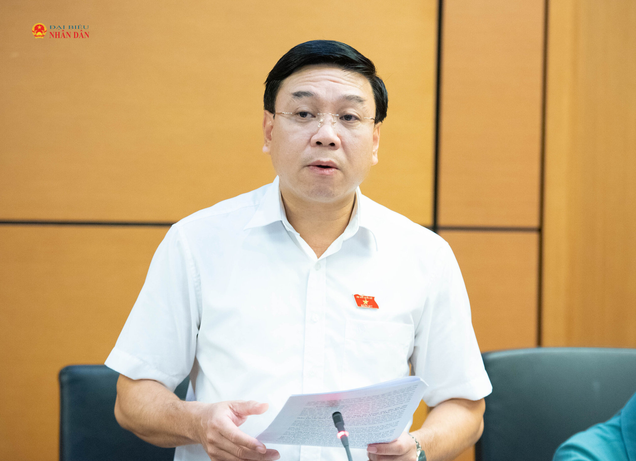 Phó trưởng đoàn chuyên trách ĐBQH tỉnh Phú Thọ Nguyễn Văn Mạnh. Ảnh Xuân Quý
