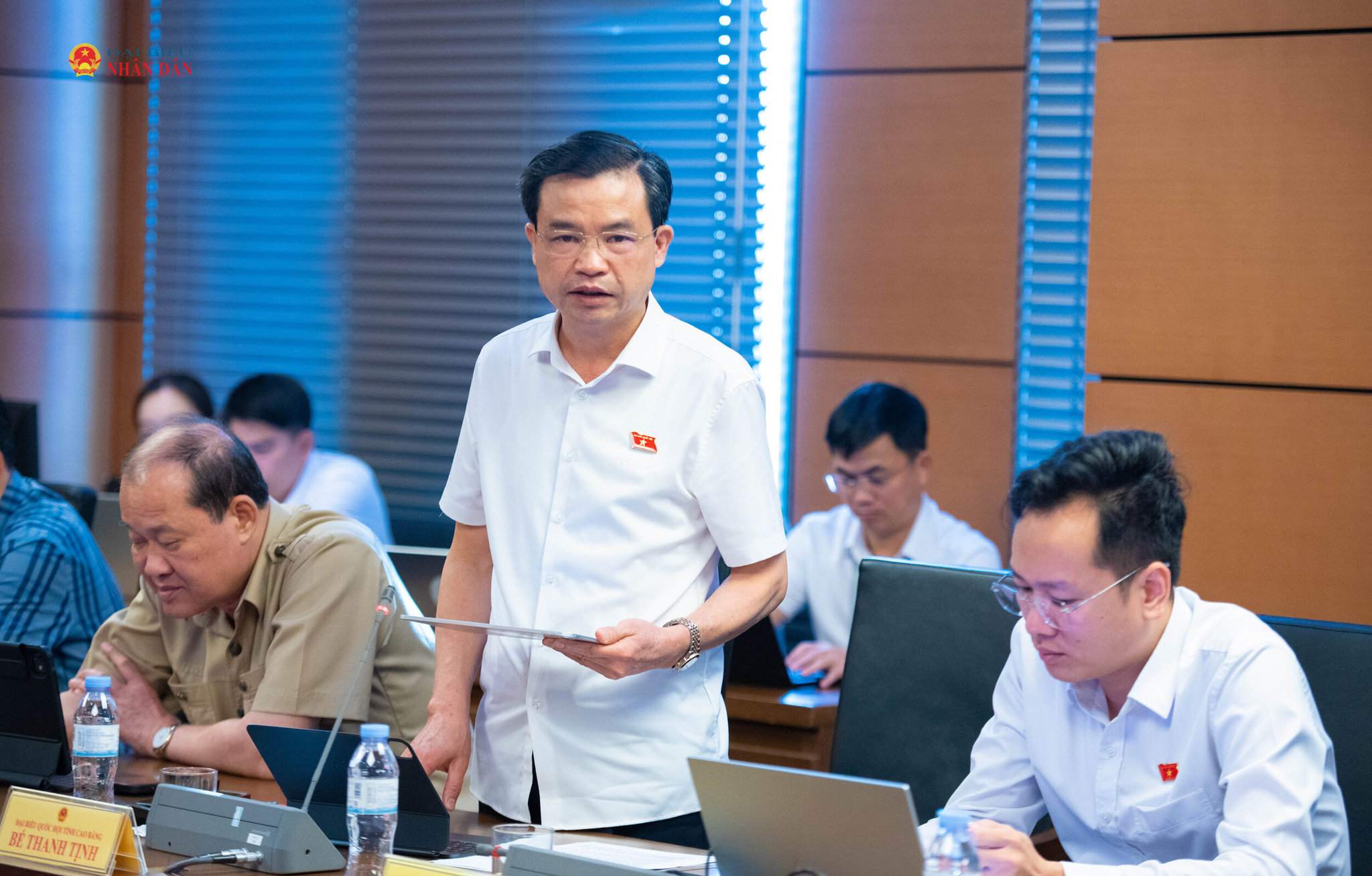 Trưởng đoàn ĐBQH Tỉnh Cao Bằng Bế Thanh Tịnh. Ảnh Xuân Quý