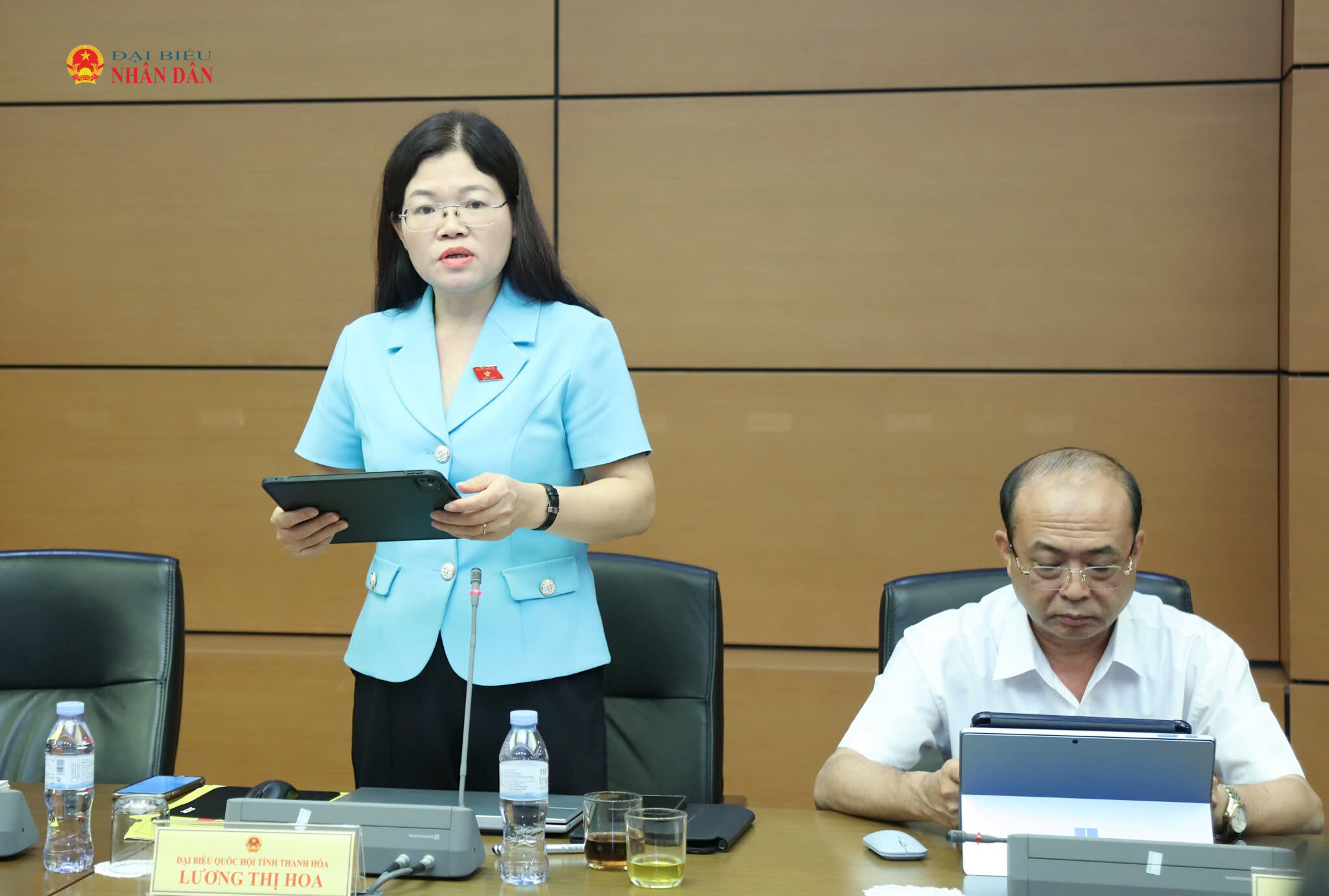 ĐBQH Lương Thị Hoa (Thanh Hóa) phát biểu thảo luận