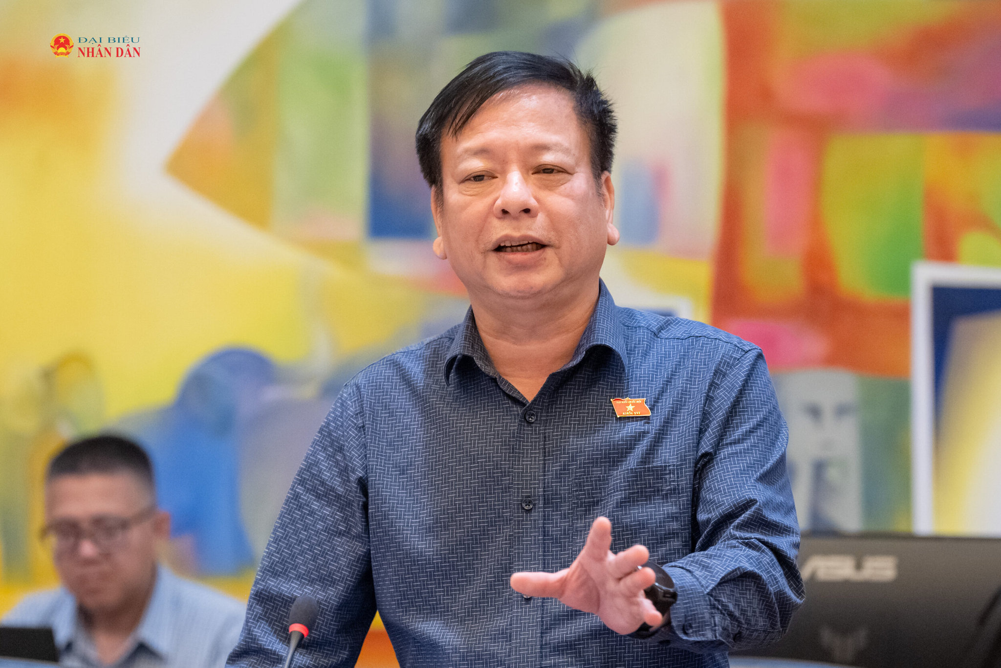 ĐBQH Nguyễn Trường Giang (Tỉnh Lâm Đồng) phát biểu. Ảnh: Phạm Thắng
