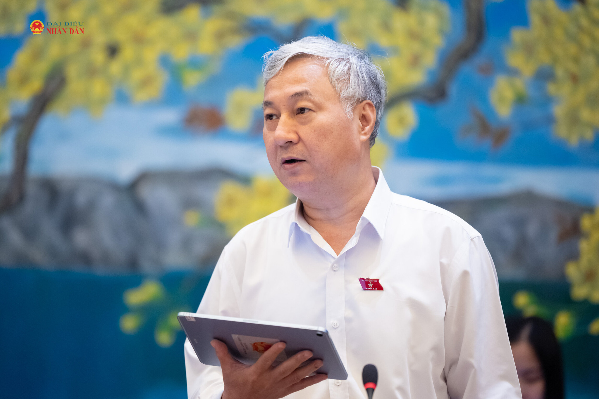 ĐBQH Trần Văn Lâm (TP. Bắc Ninh) phát biểu. Ảnh: Phạm Thắng