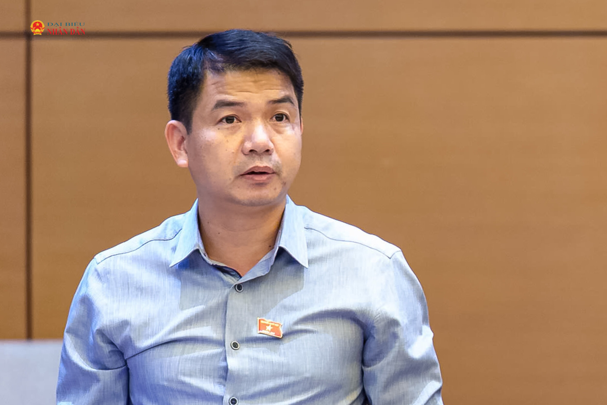 ĐBQH Vũ Văn Cường (TP. Bắc Ninh) phát biểu. Ảnh: Tiến Cường