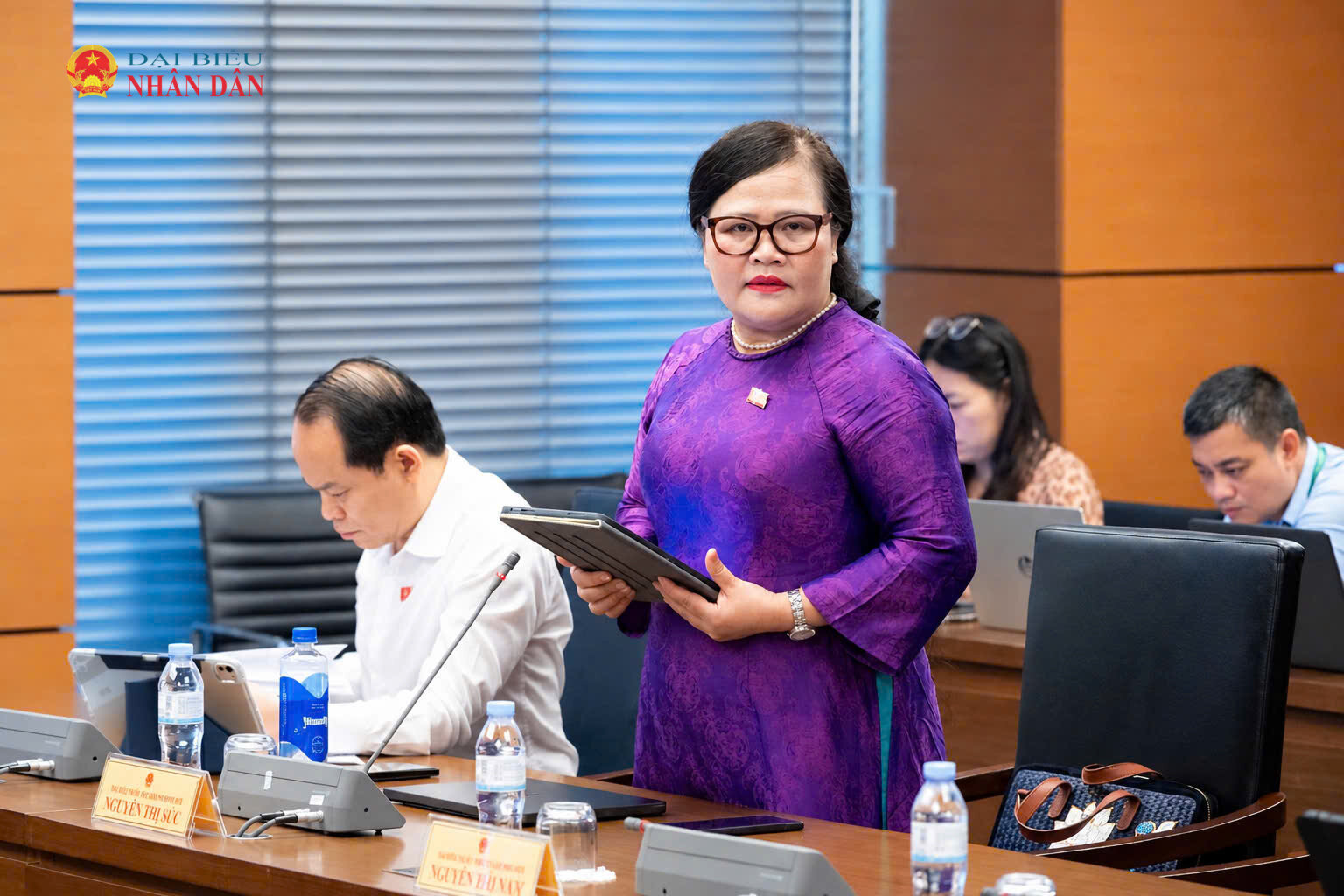 ĐBQH Nguyễn Thị Sửu (thành phố Huế) phát biểu