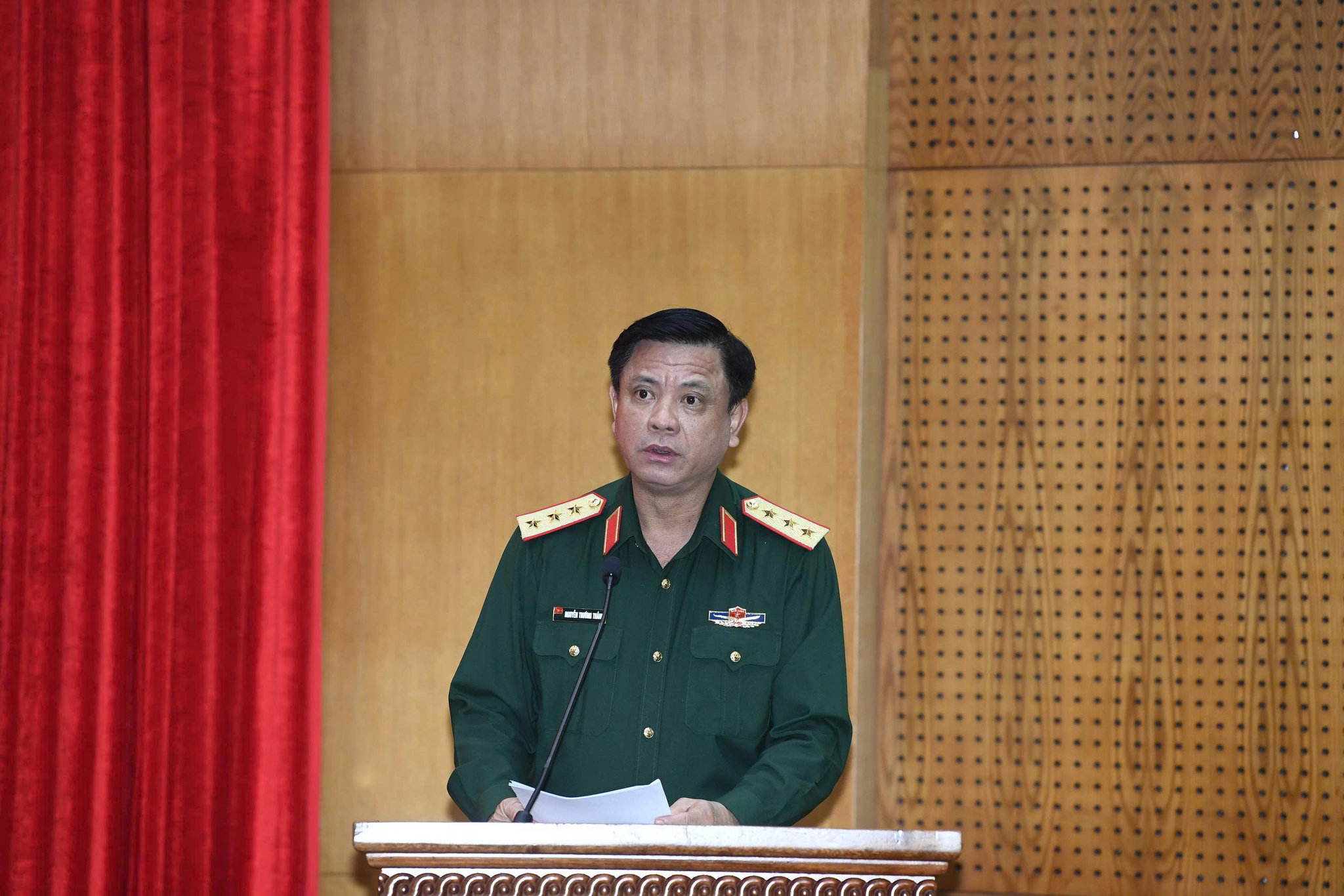 Thượng tướng Nguyễn Trường Thắng phát biểu chỉ đạo tại buổi lễ