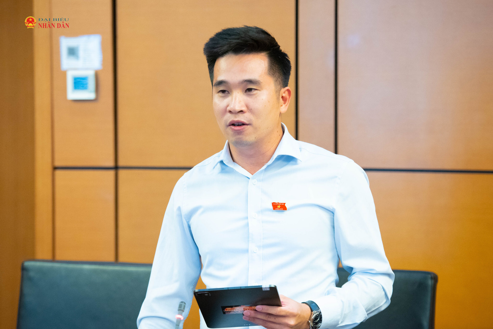ĐBQH Bùi Thành Nam (Phú Thọ) phát biểu. Ảnh: Xuân Quý