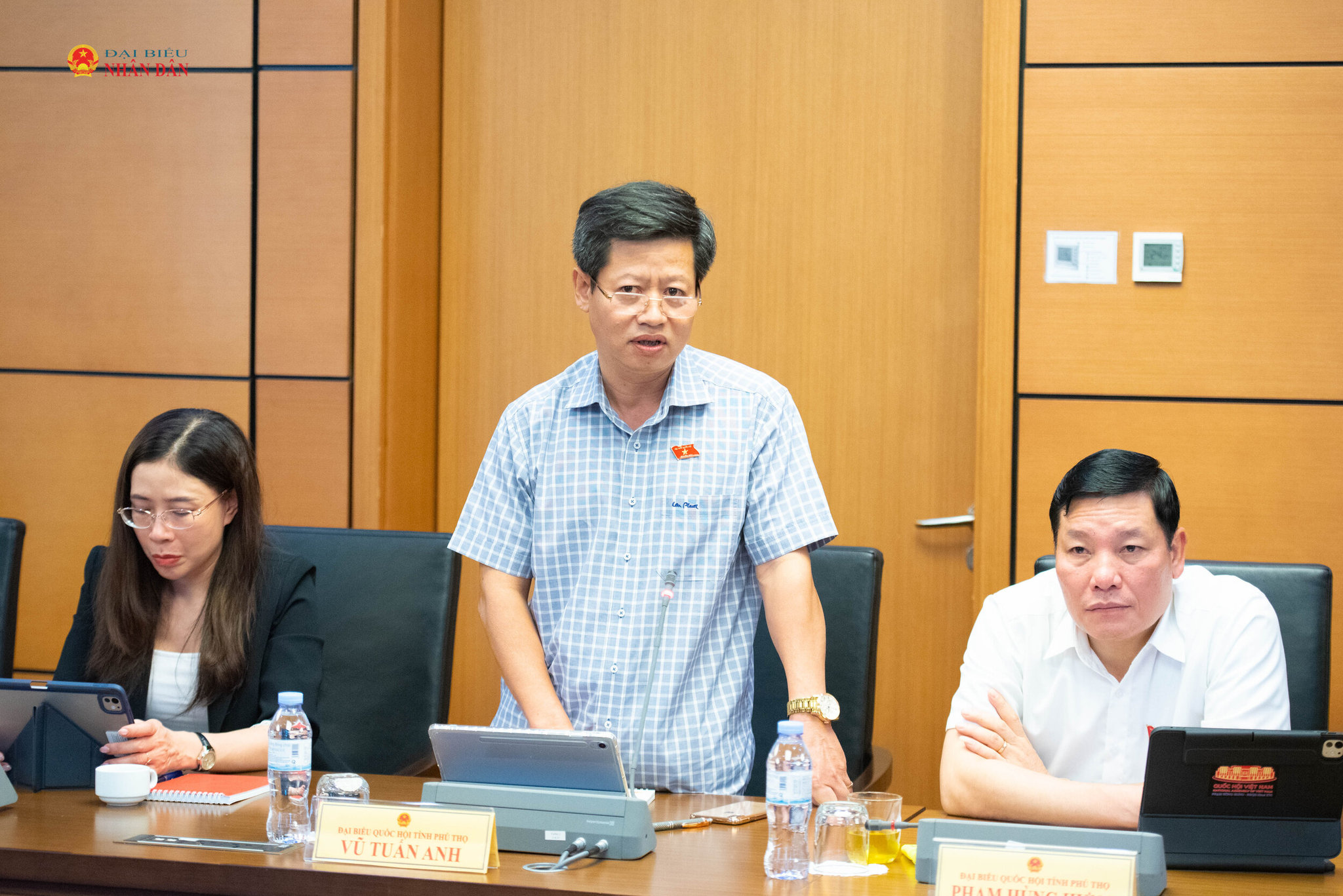 ĐBQH Vũ Tuấn Anh (Phú Thọ) phát biểu. Ảnh: Xuân Quý