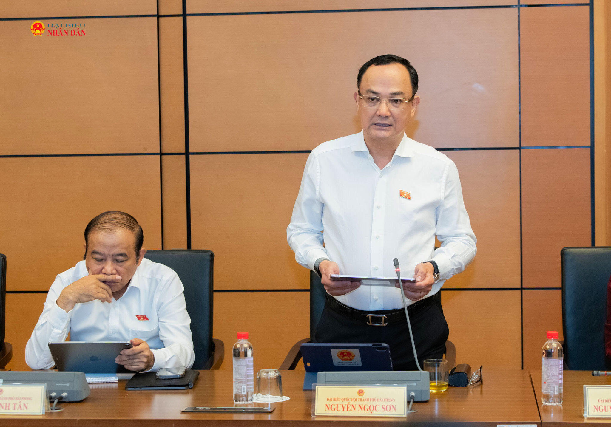 ĐBQH Nguyễn Ngọc Sơn (TP. Hải Phòng) phát biểu tại Tổ 3