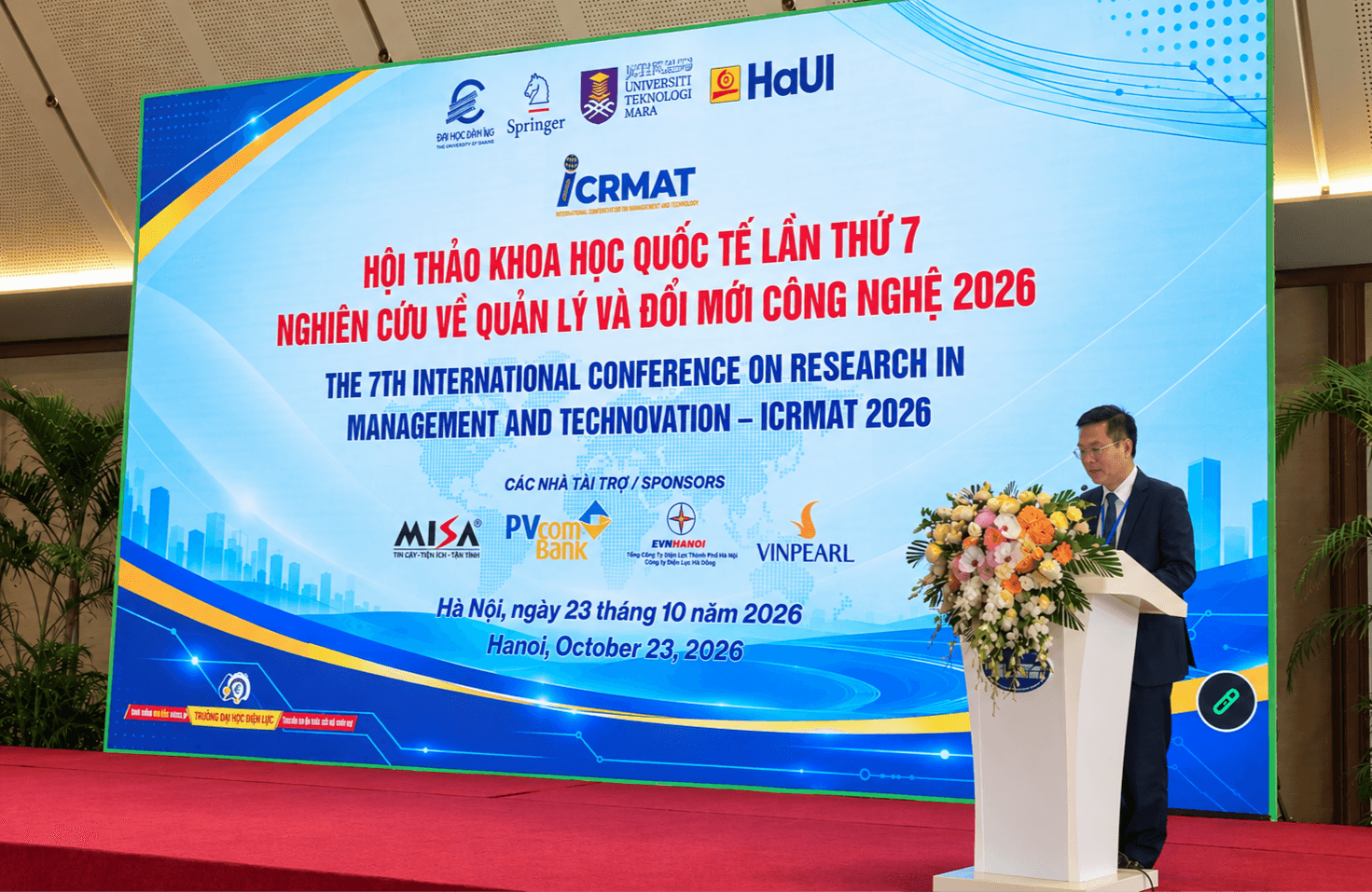 PGS. TS Nguyễn Lê Cường - Phó hiệu trưởng Trường Đại học Điện lực phát biểu