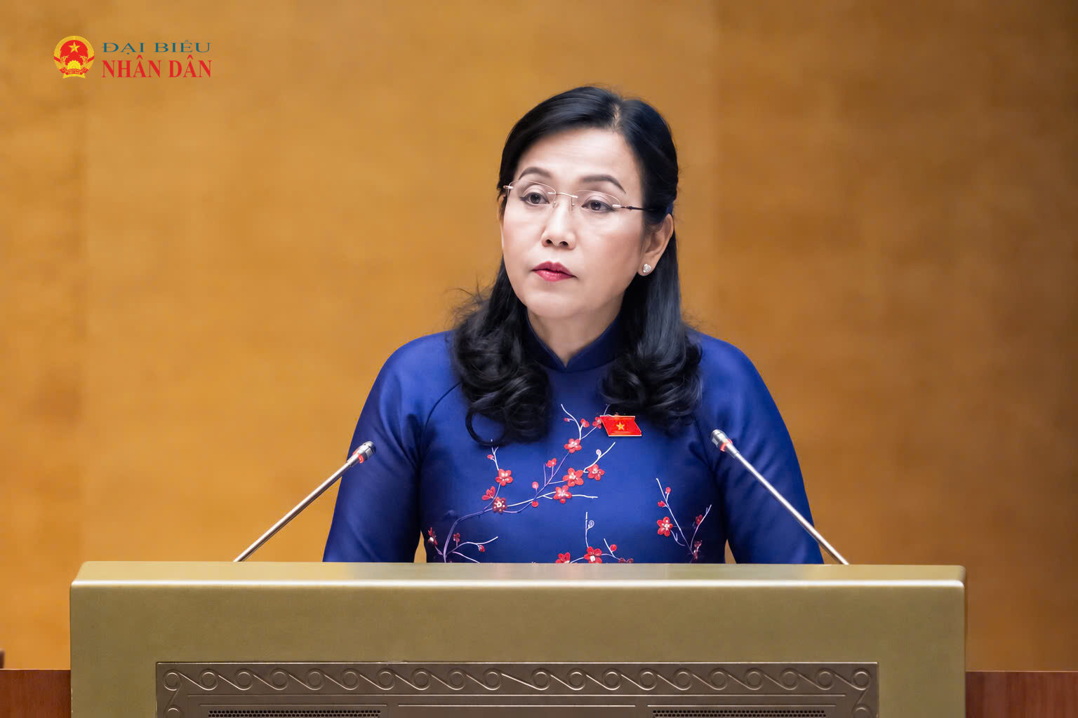 Chủ nhiệm Ủy ban Khoa học Công nghệ và Môi trường Nguyễn Thanh Hải trình bày Báo cáo thẩm tra dự án Luật An toàn thực phẩm (sửa đổi). Ảnh Phạm Thắng