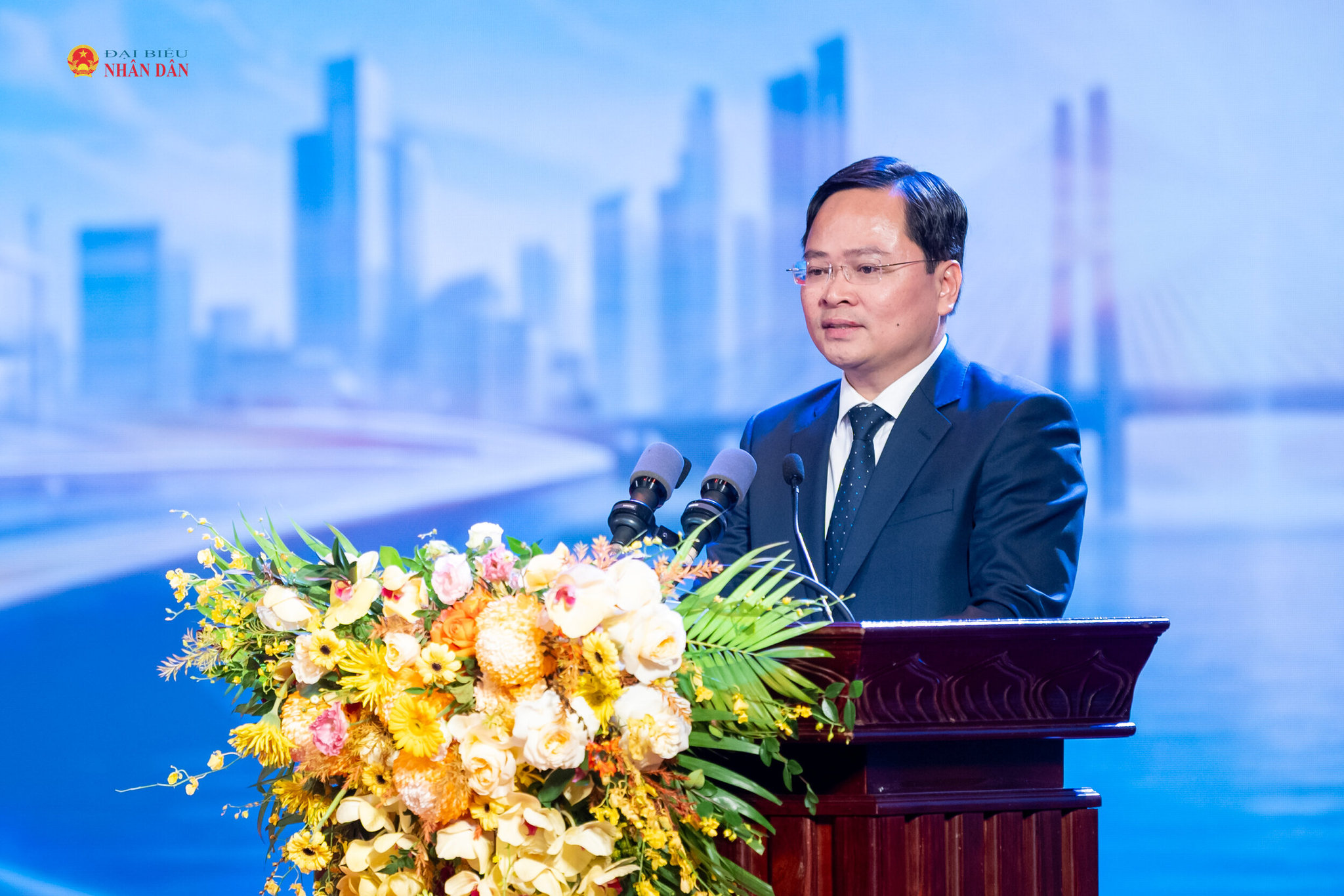 Chủ tịch Tổng Liên đoàn Lao động Việt Nam Nguyễn Anh Tuấn phát biểu