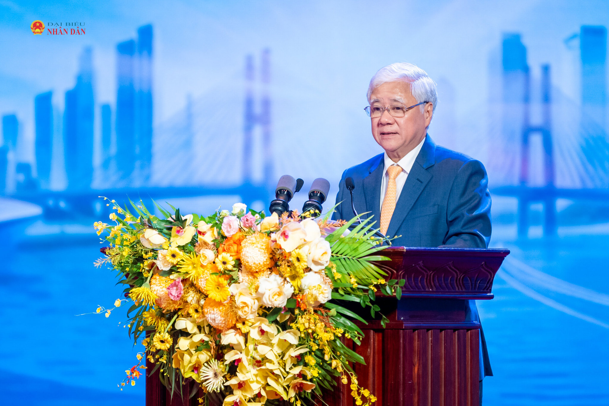 Phó Chủ tịch Thường trực Quốc hội Đỗ Văn Chiến phát biểu