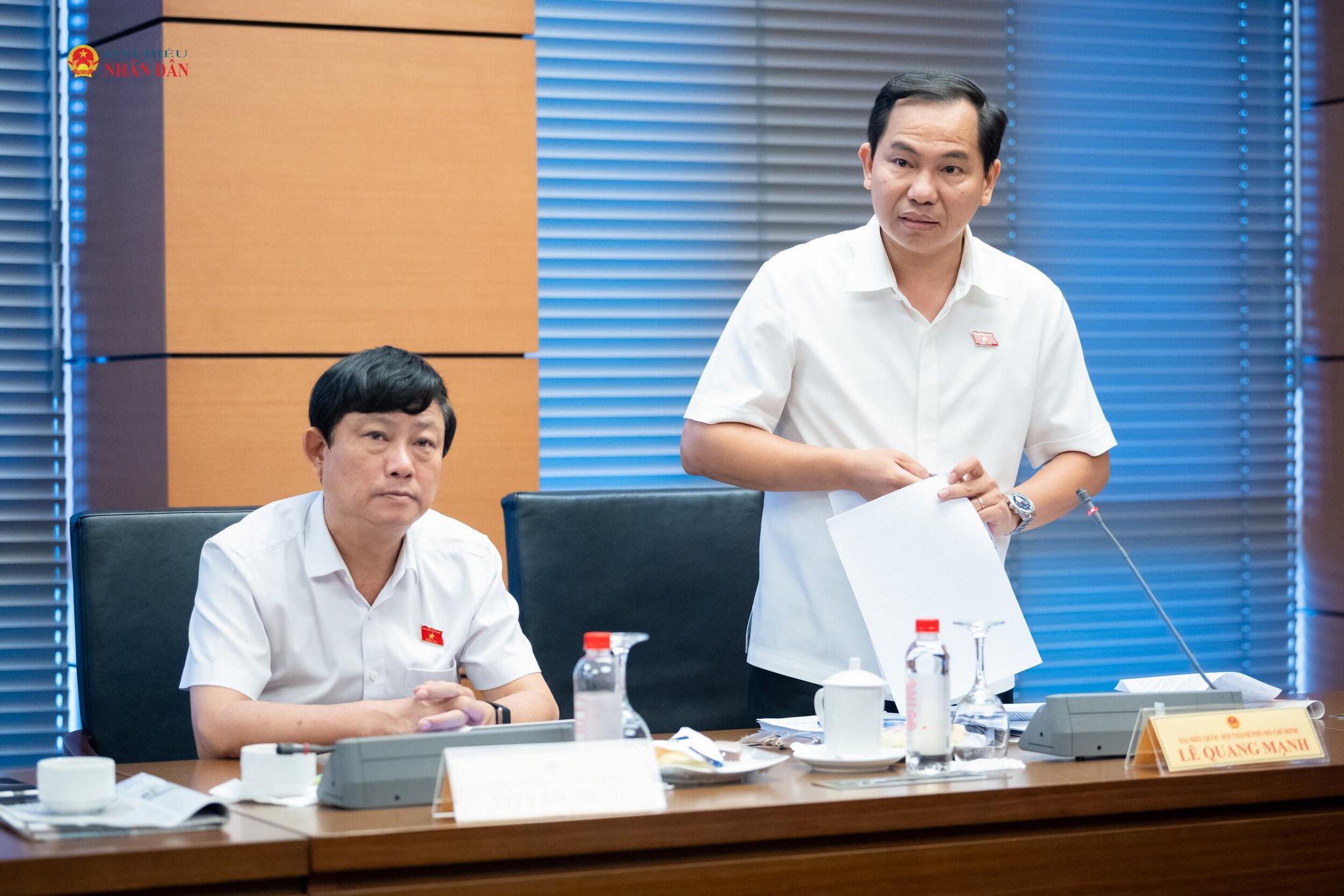 ĐBQH Lê Quang Mạnh (TP. Hồ Chí Minh) phát biểu thảo luận tại Tổ 2
