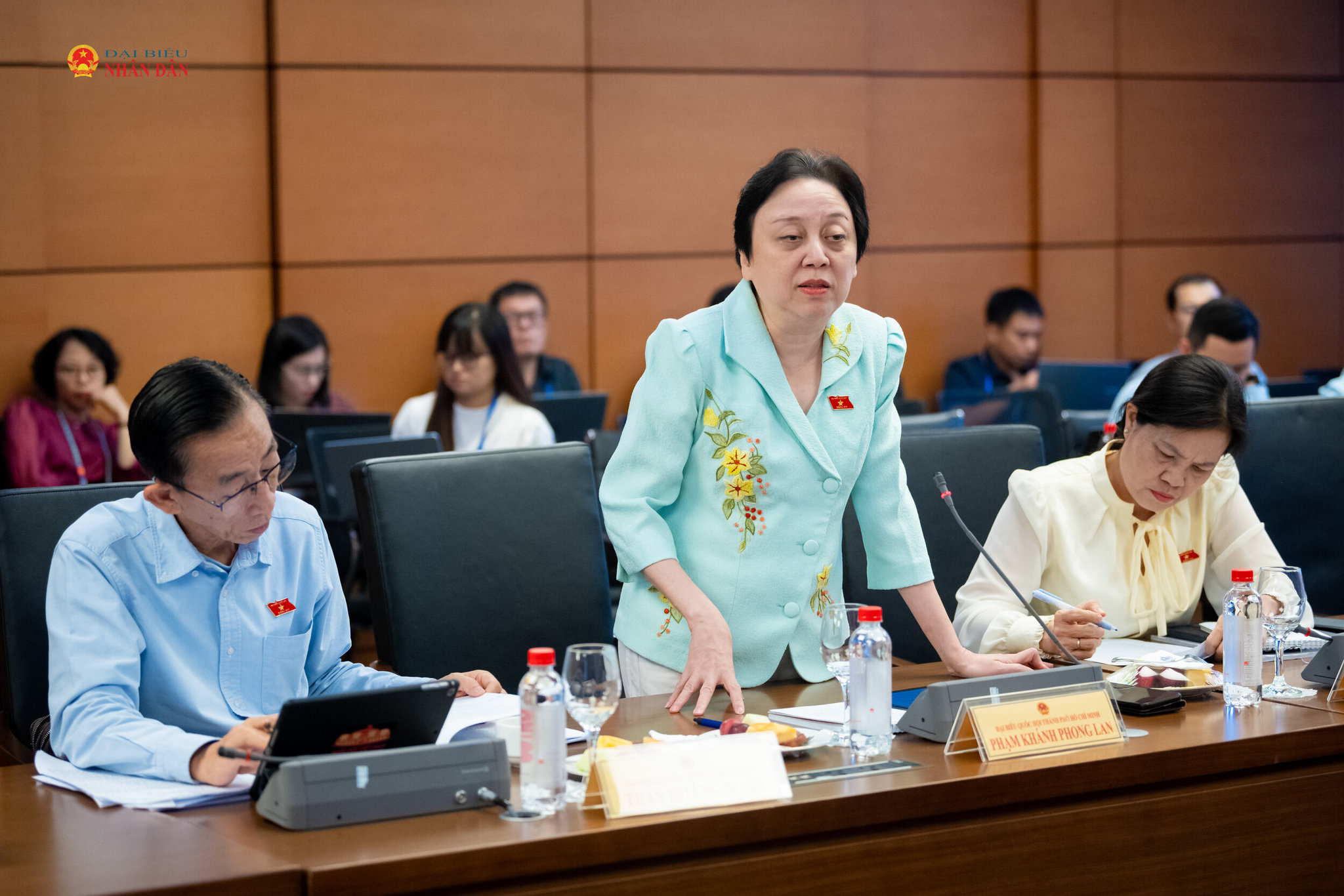 ĐBQH Phạm Khánh Phong Lan (TP. Hồ Chí Minh) phát biểu thảo luận tại Tổ 2