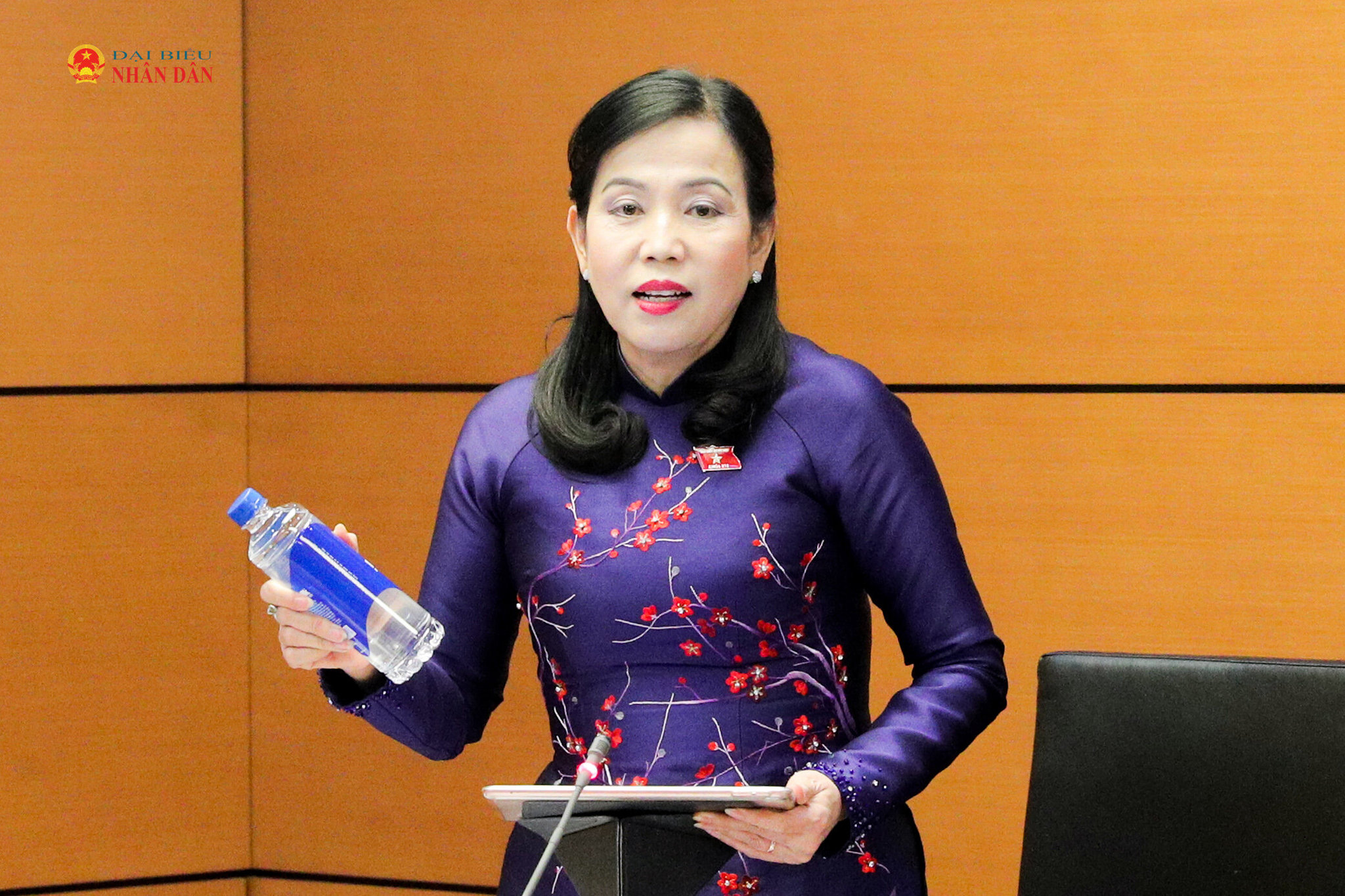 ĐBQH Nguyễn Thanh Hải (Thái Nguyên) phát biểu. Ảnh Hồ Long