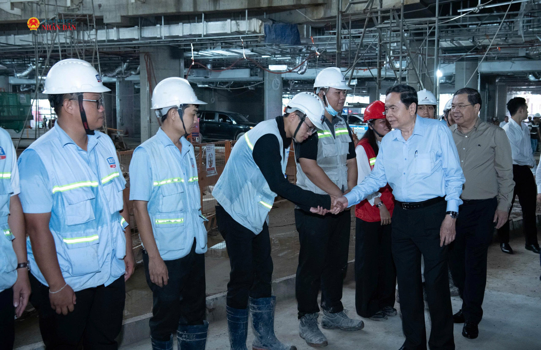 Chủ tịch Quốc hội Trần Thanh Mẫn kiểm tra thực tế tiến độ triển khai một số công trình, dự án phục vụ Hội nghị cấp cao APEC 2027