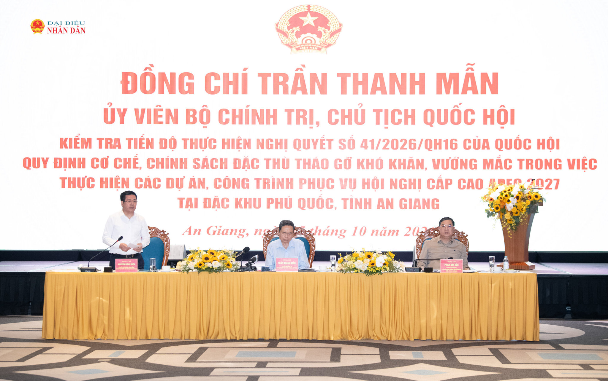 Phó chủ tịch QH Nguyễn Hồng Diên phát biểu.1