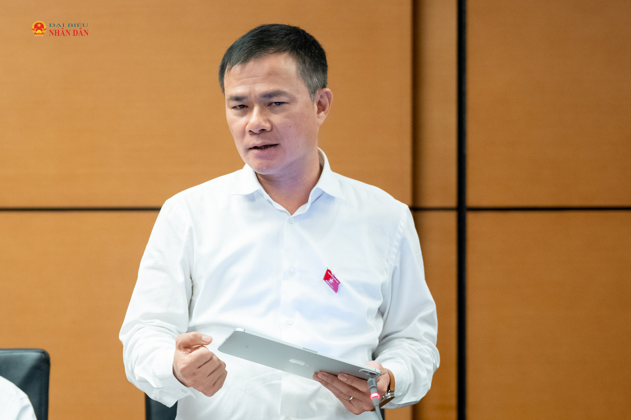 ĐBQH Tào Đức Thắng (TP. Hồ Chí Minh) phát biểu thảo luận tại Tổ 2