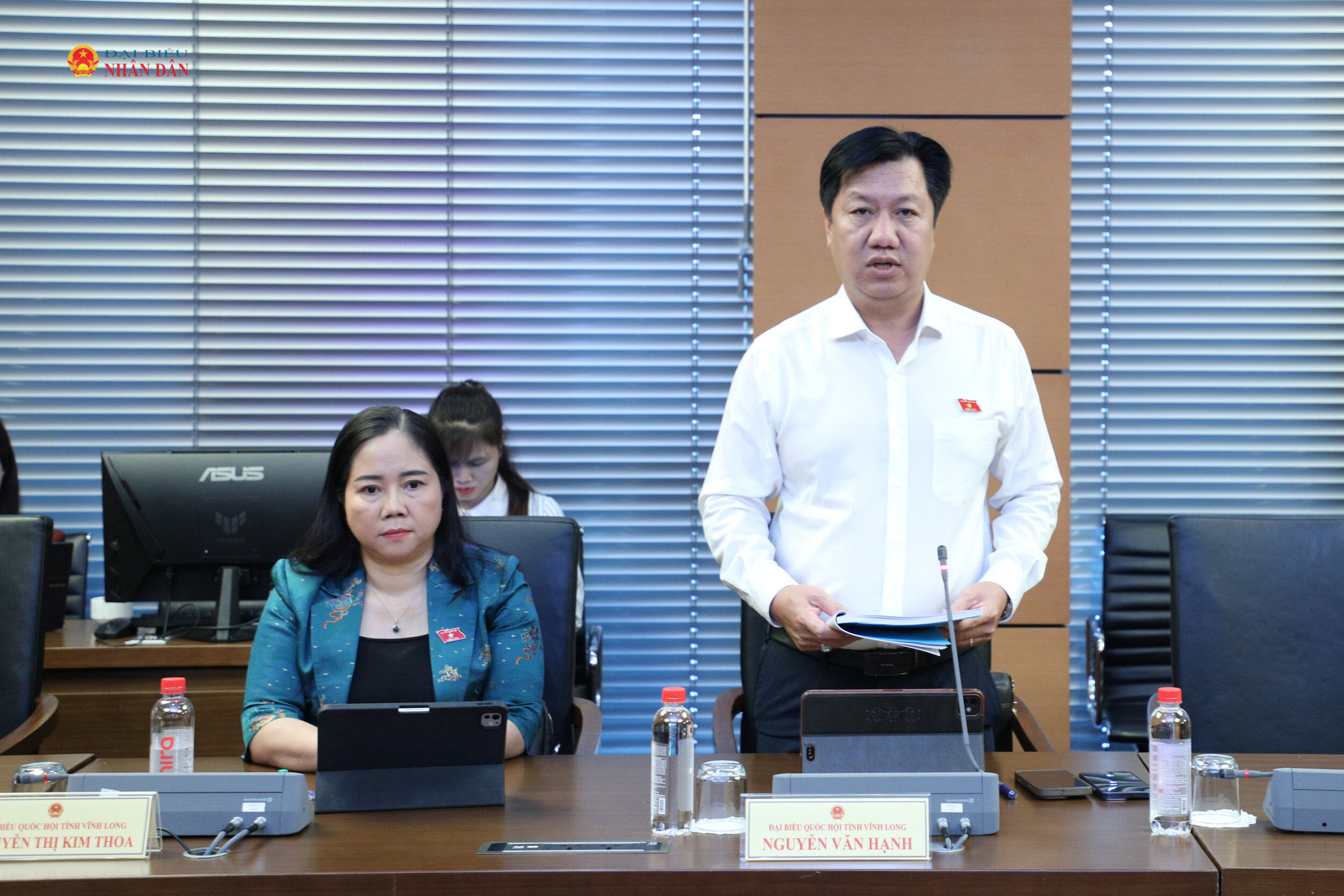 ĐBQH Nguyễn Văn Hạnh (Vĩnh Long) phát biểu