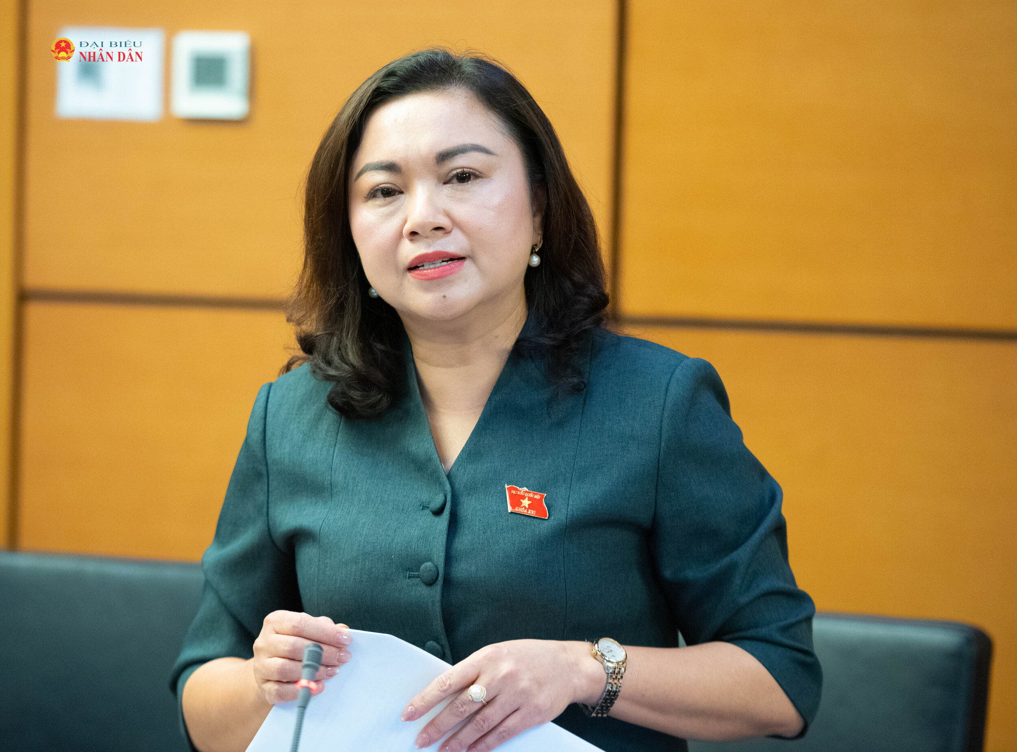 ĐBQH Đặng Bích Ngọc (Phú Thọ).Ảnh: Xuân Quý