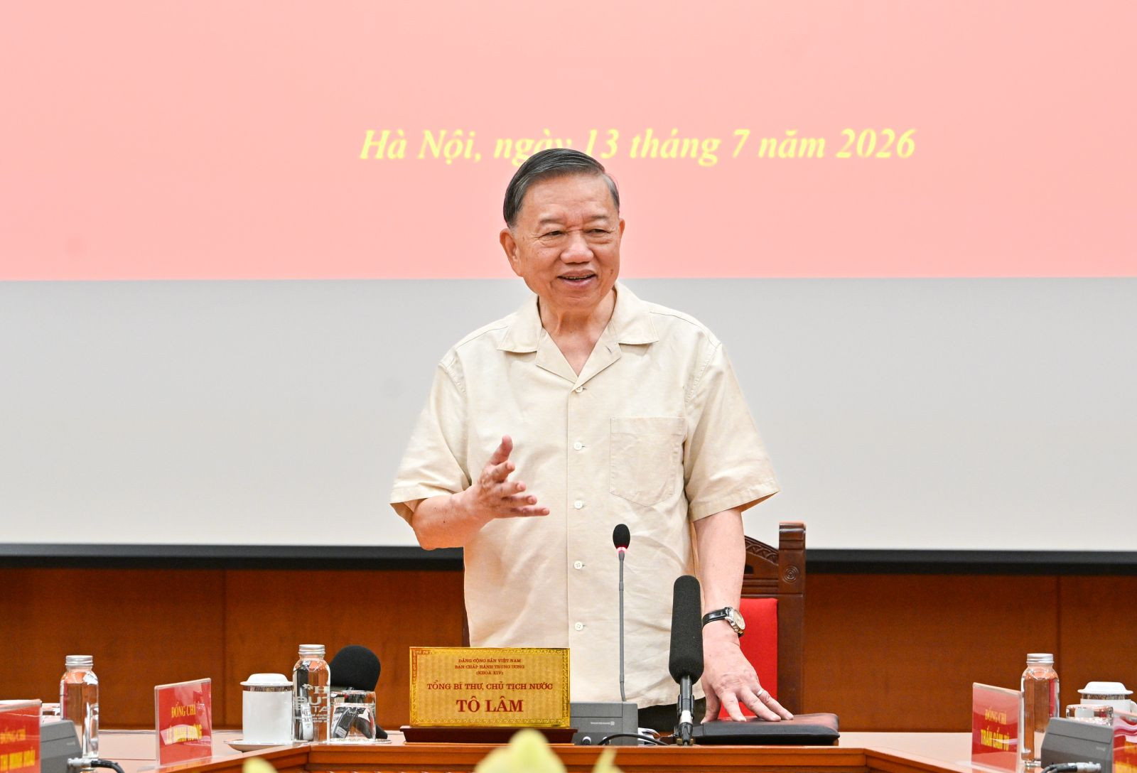 Tổng Bí thư, Chủ tịch nước Tô Lâm phát biểu chỉ đạo tại Phiên họp thứ hai Ban Chỉ đạo Trung ương về phát triển văn hóa Việt Nam