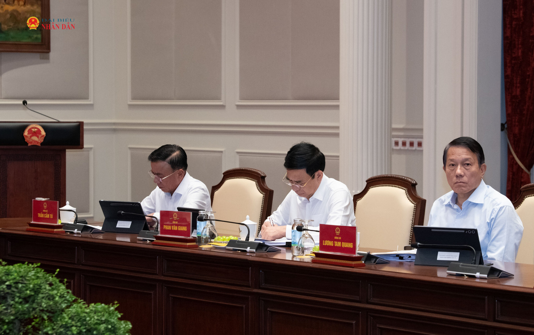 Các thành viên Thường trực Ban Chỉ đạo dự phiên họp