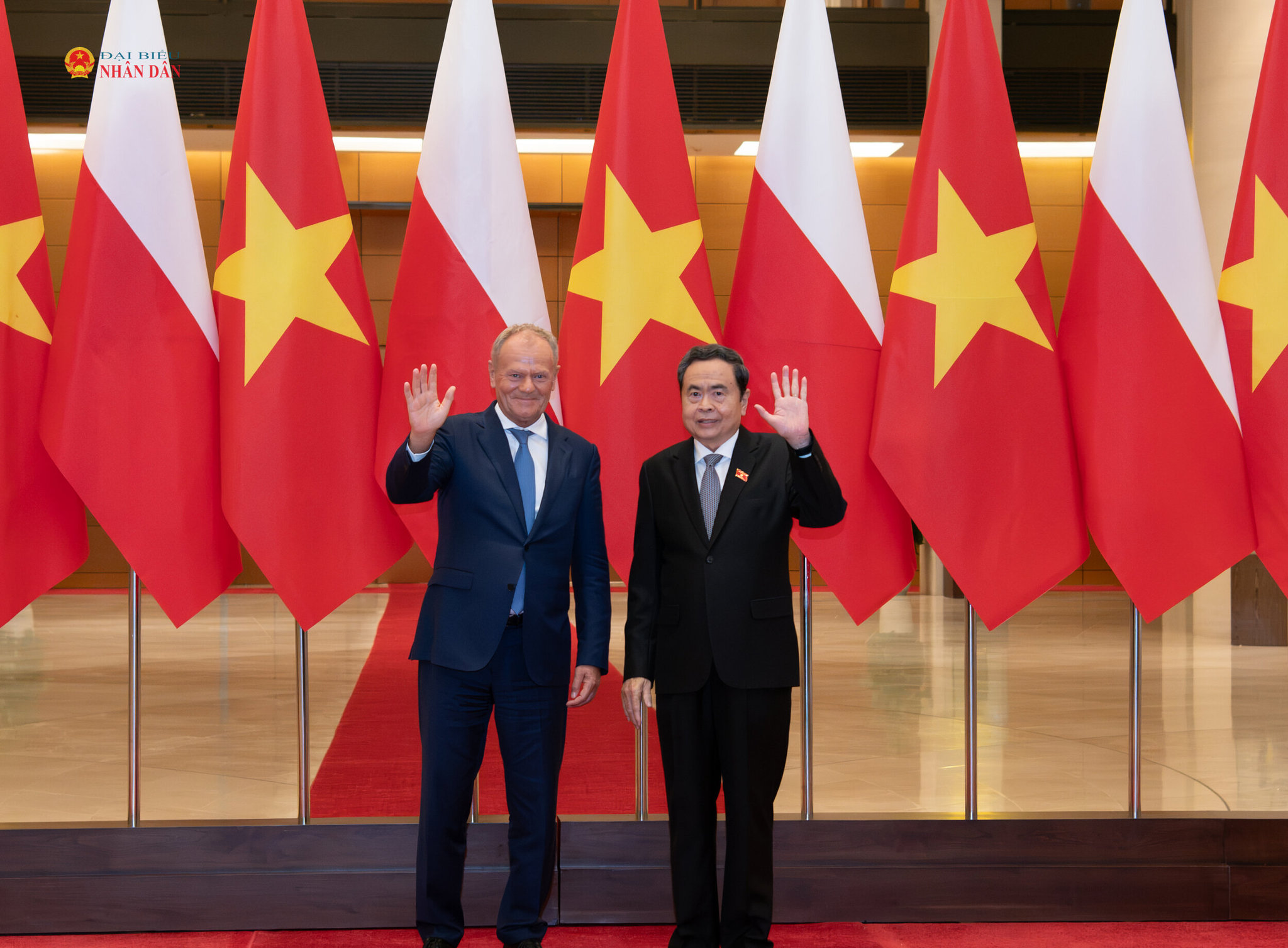 Chủ tịch Quốc hội Trần Thanh Mẫn và Thủ tướng Cộng hòa Ba Lan Donald Tusk