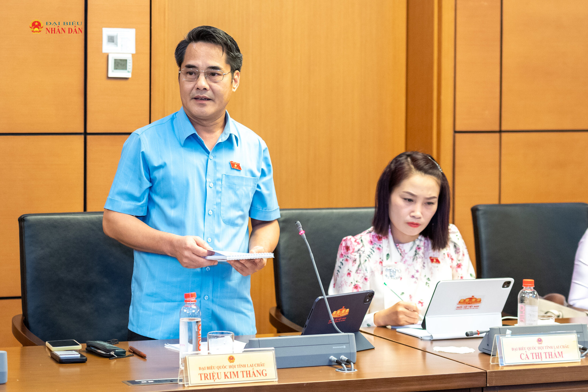 ĐBQH Triệu Kim Thắng (Lai Châu) phát biểu