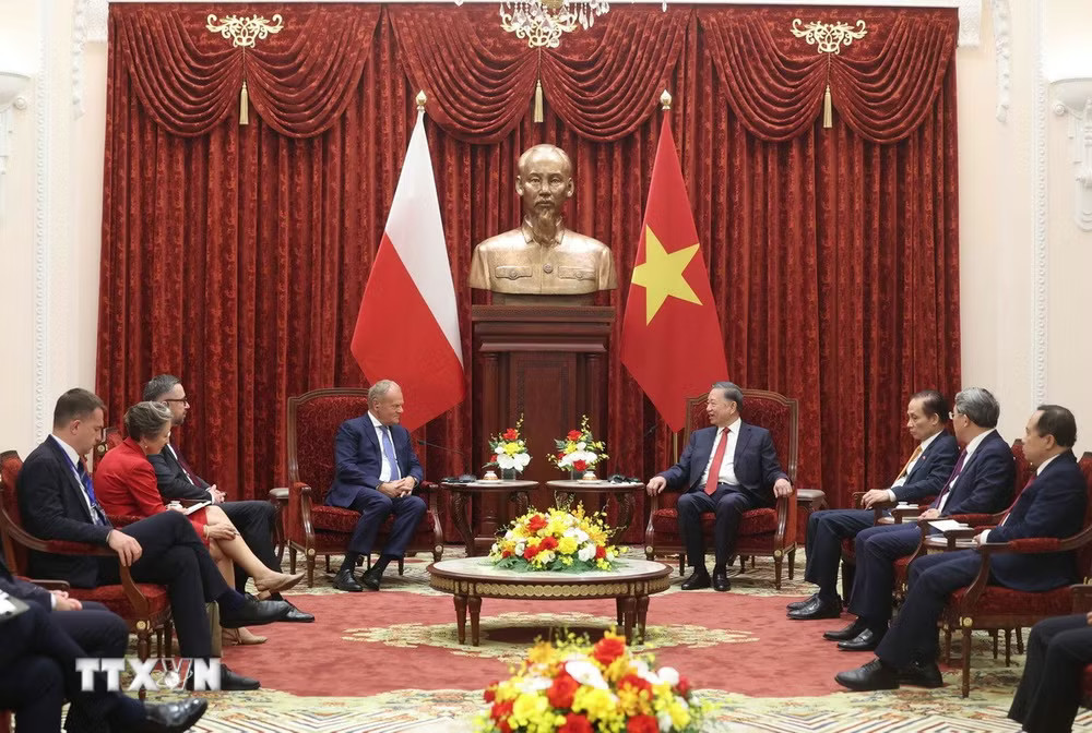 Tổng Bí thư, Chủ tịch nước Tô Lâm tiếp Thủ tướng Ba Lan Donald Tusk