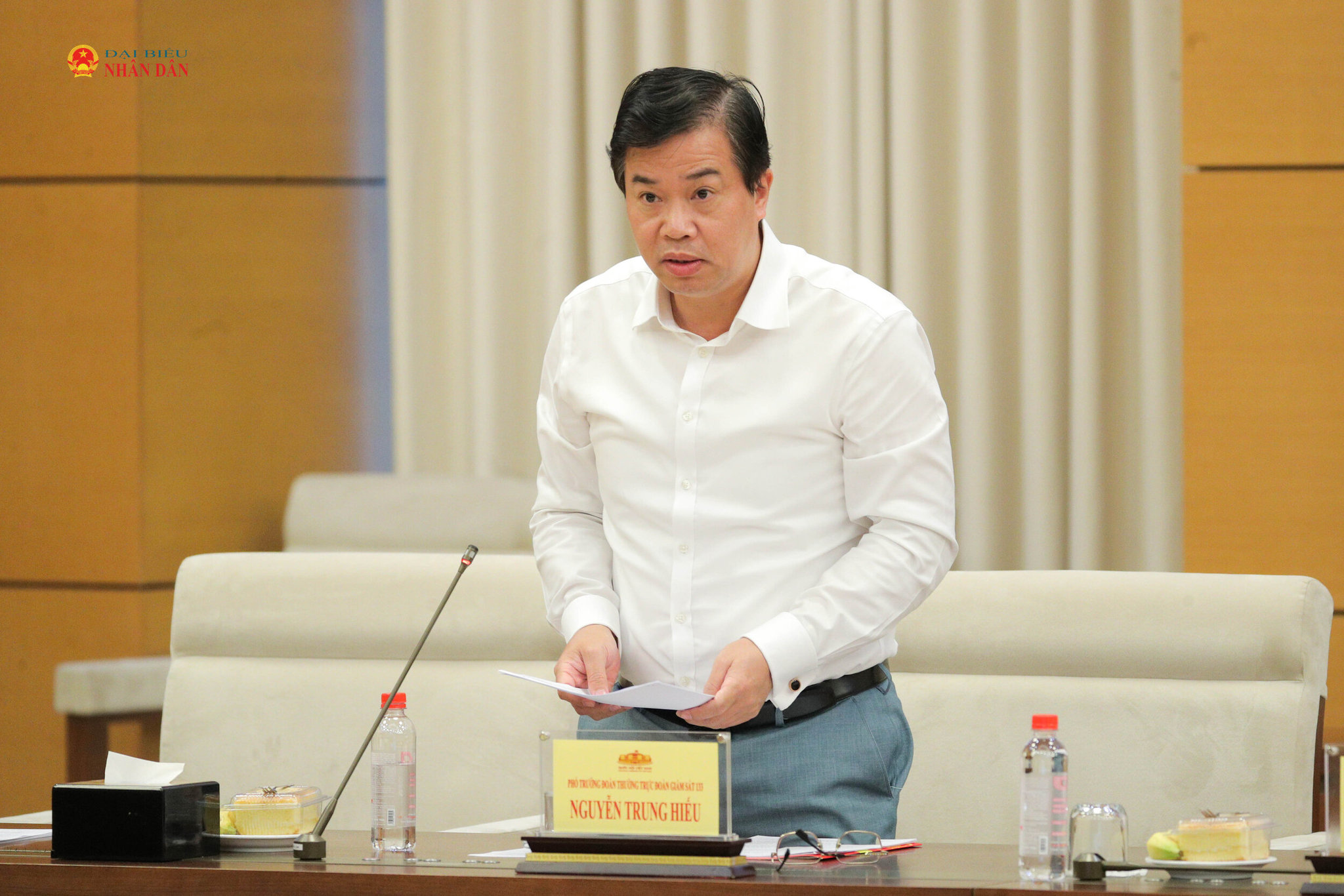 Phó Trưởng Đoàn Thường trực Đoàn Giám sát 133 Nguyễn Trung Hiếu. Ảnh Hồ Long