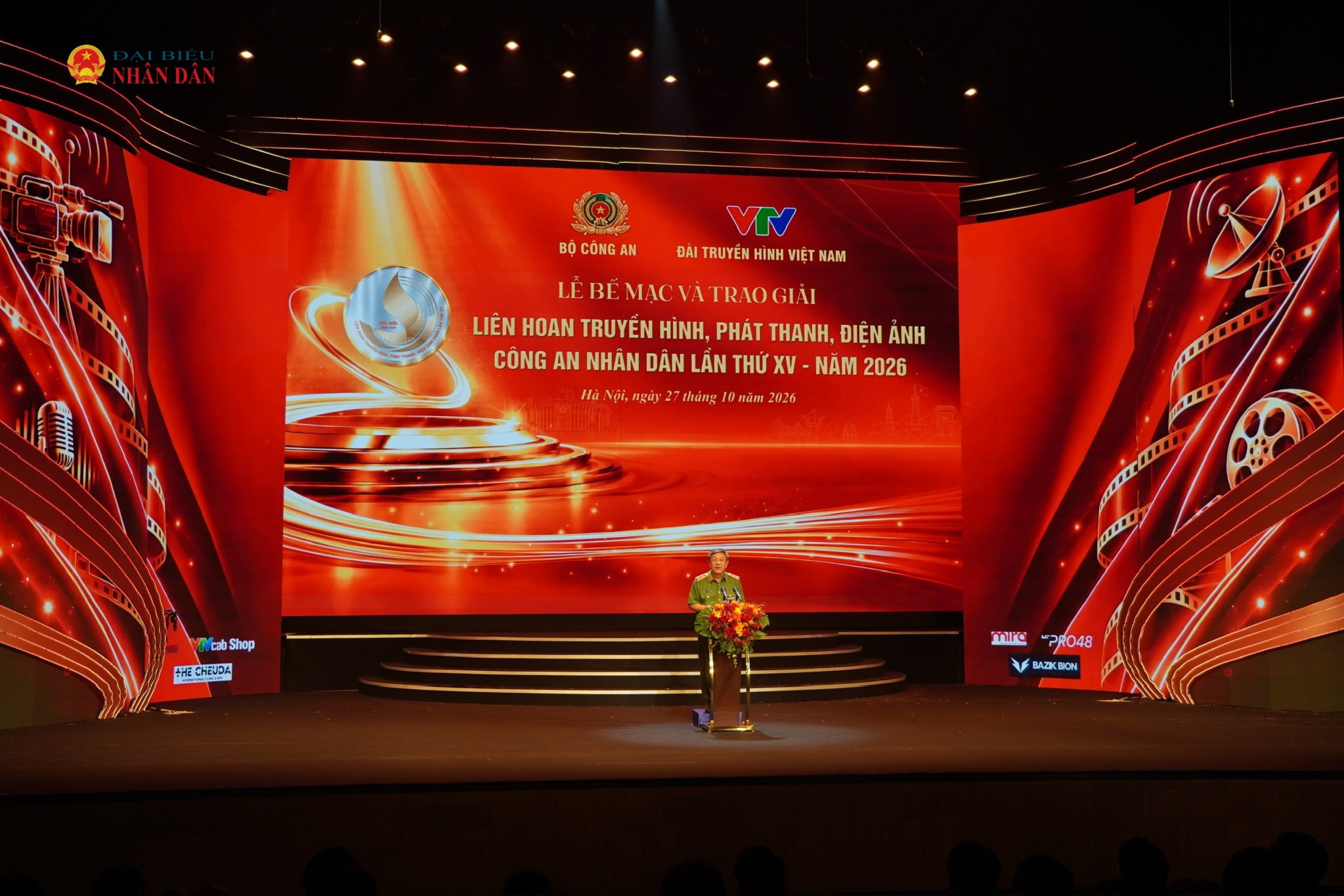 Cục trưởng Cục Truyền thông CAND, Trung tướng Đỗ Triệu Phong - Trưởng Ban Tổ chức phát biểu